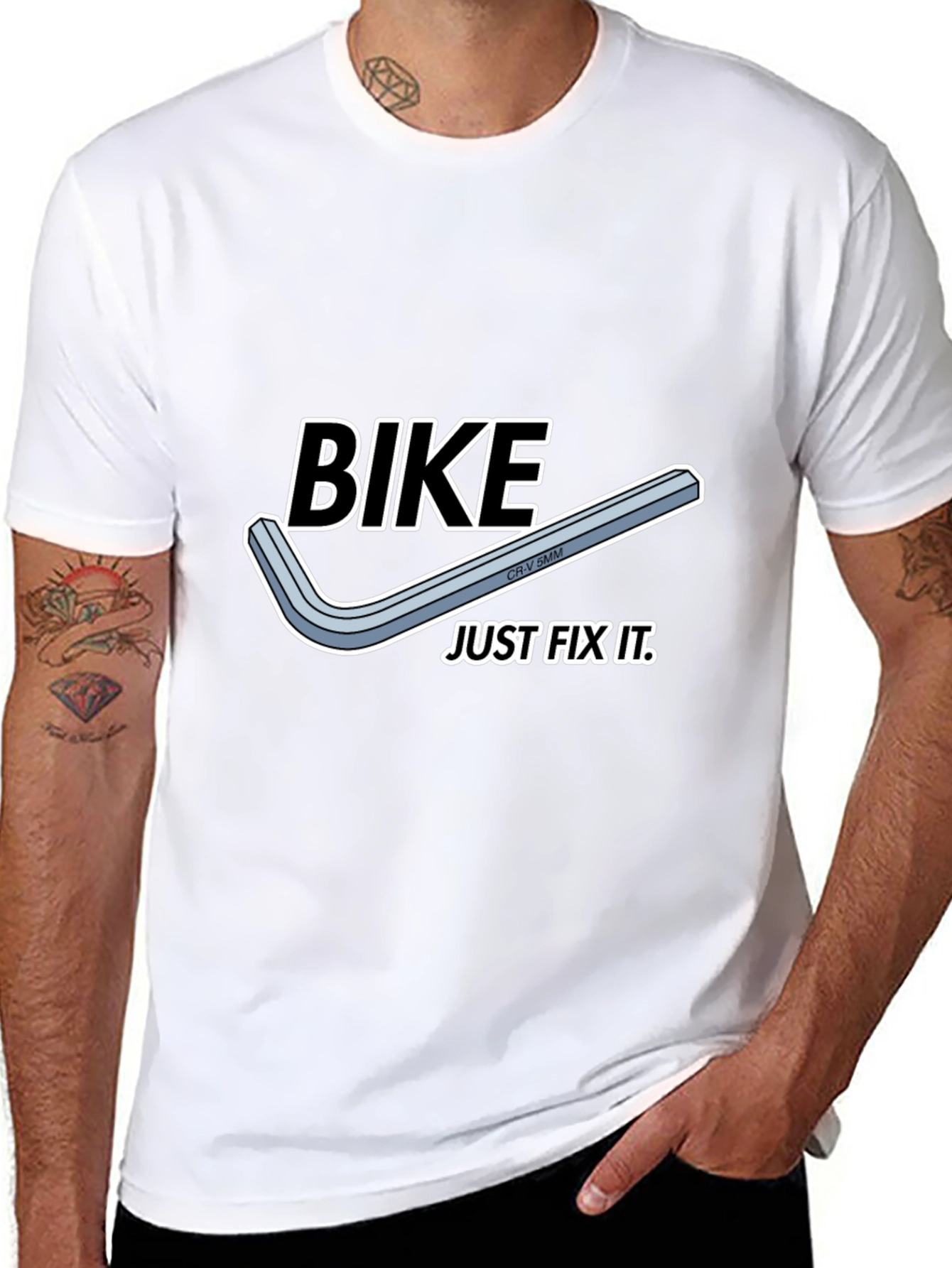 Bike Just Fix It T-Shirt - Black