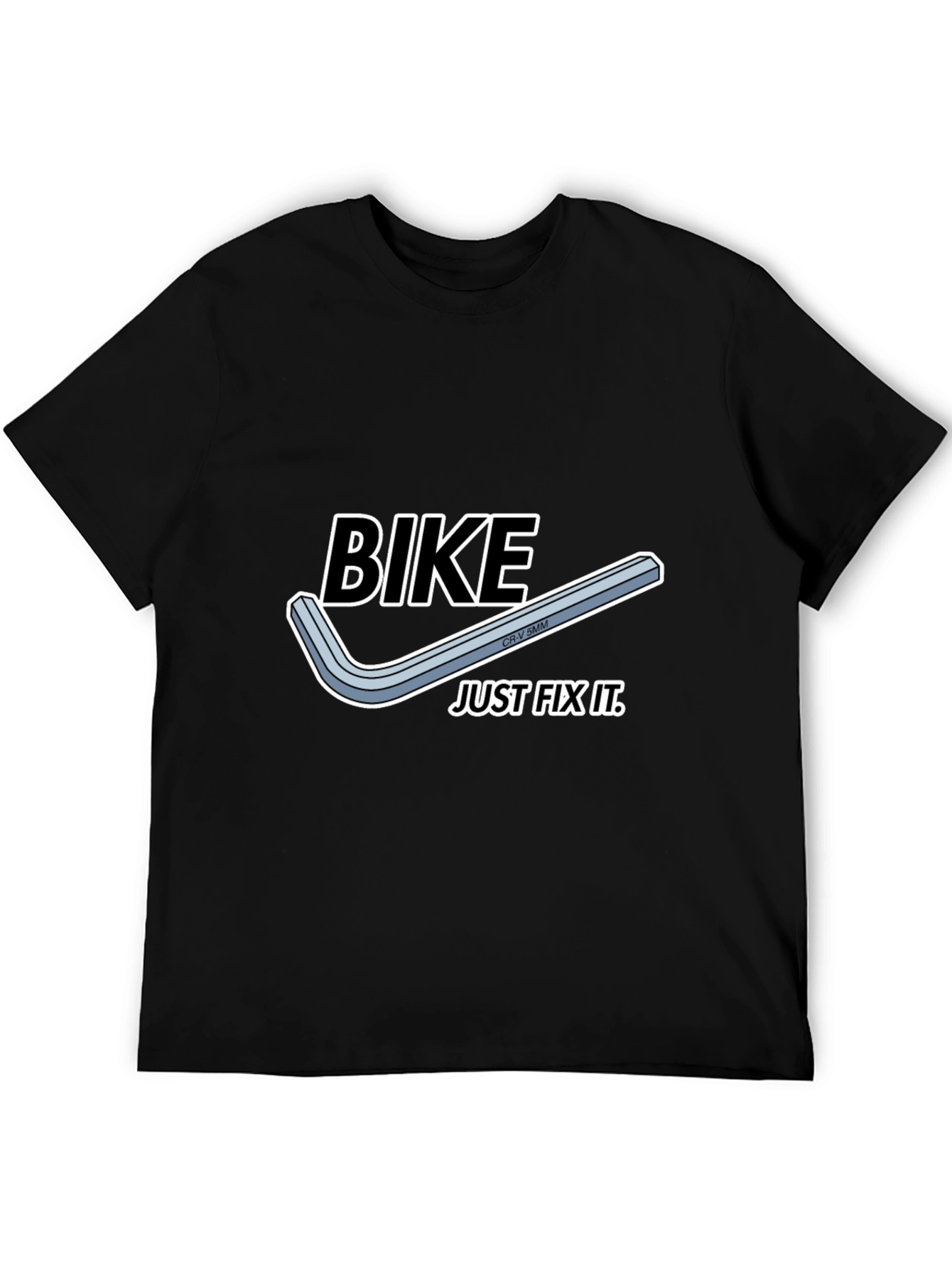 Bike Just Fix It T-Shirt - Black