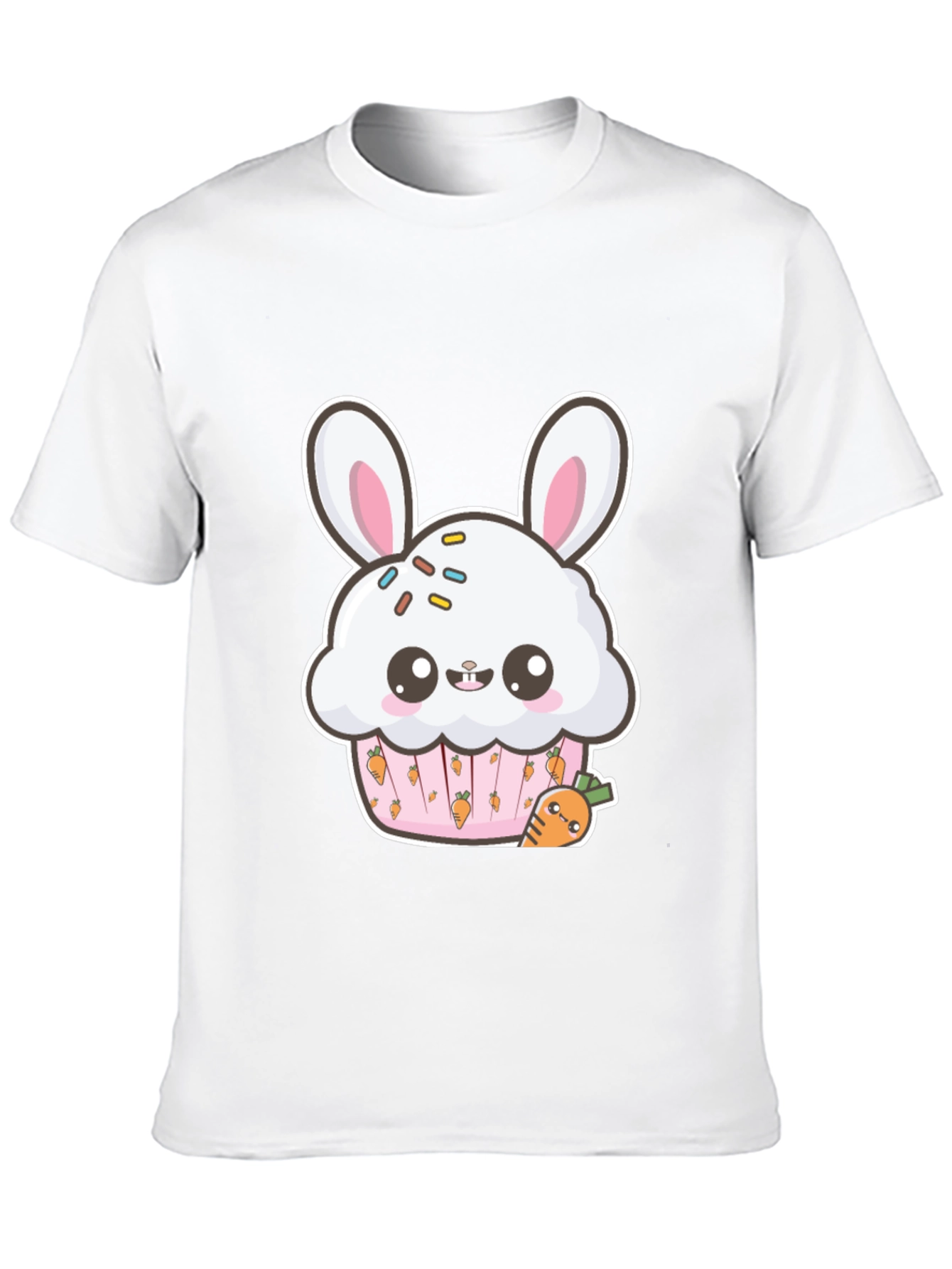 Bunny Cupcake Graphic Tee - Cute Easter Shirt