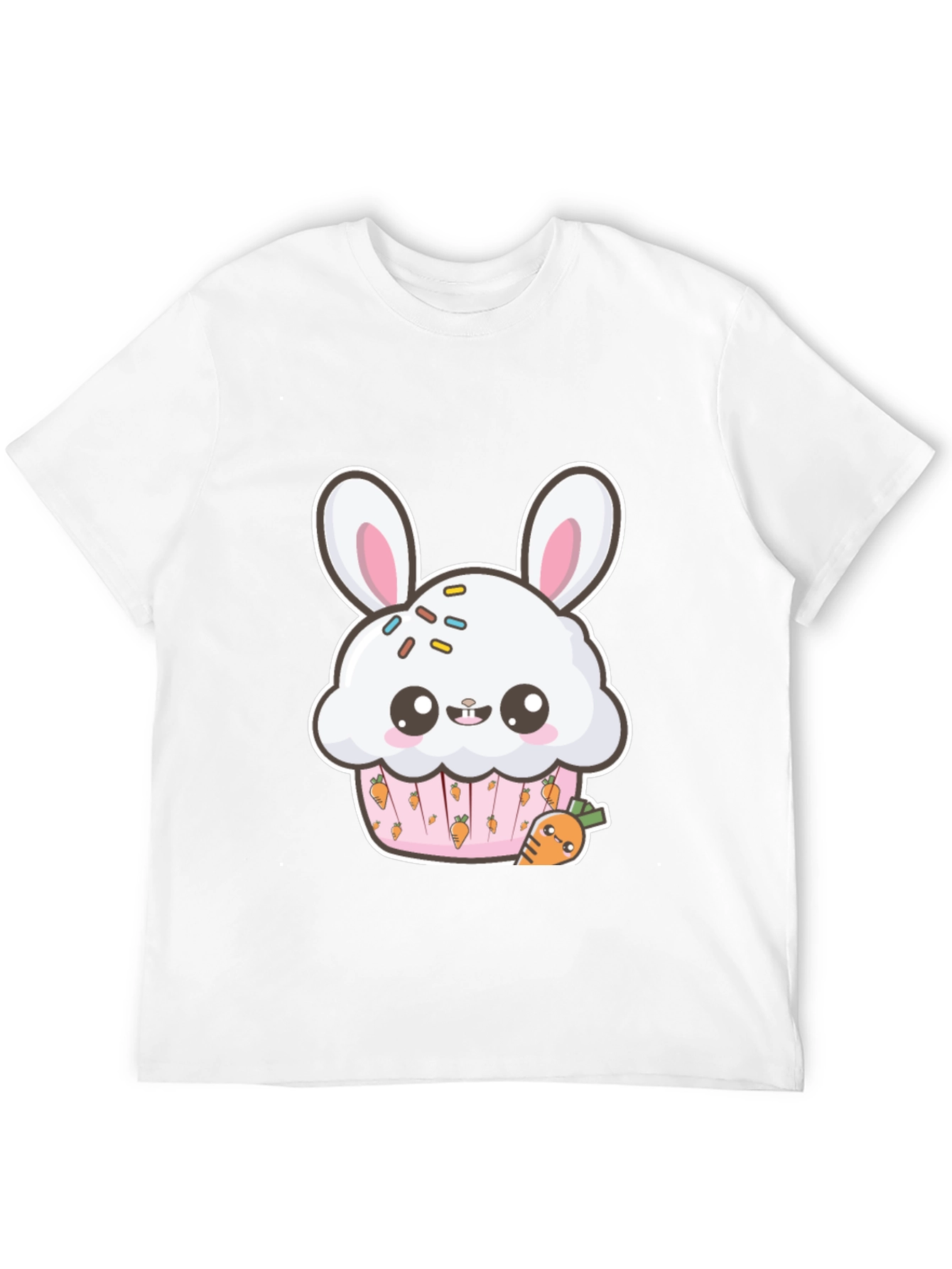 Bunny Cupcake Graphic Tee - Cute Easter Shirt