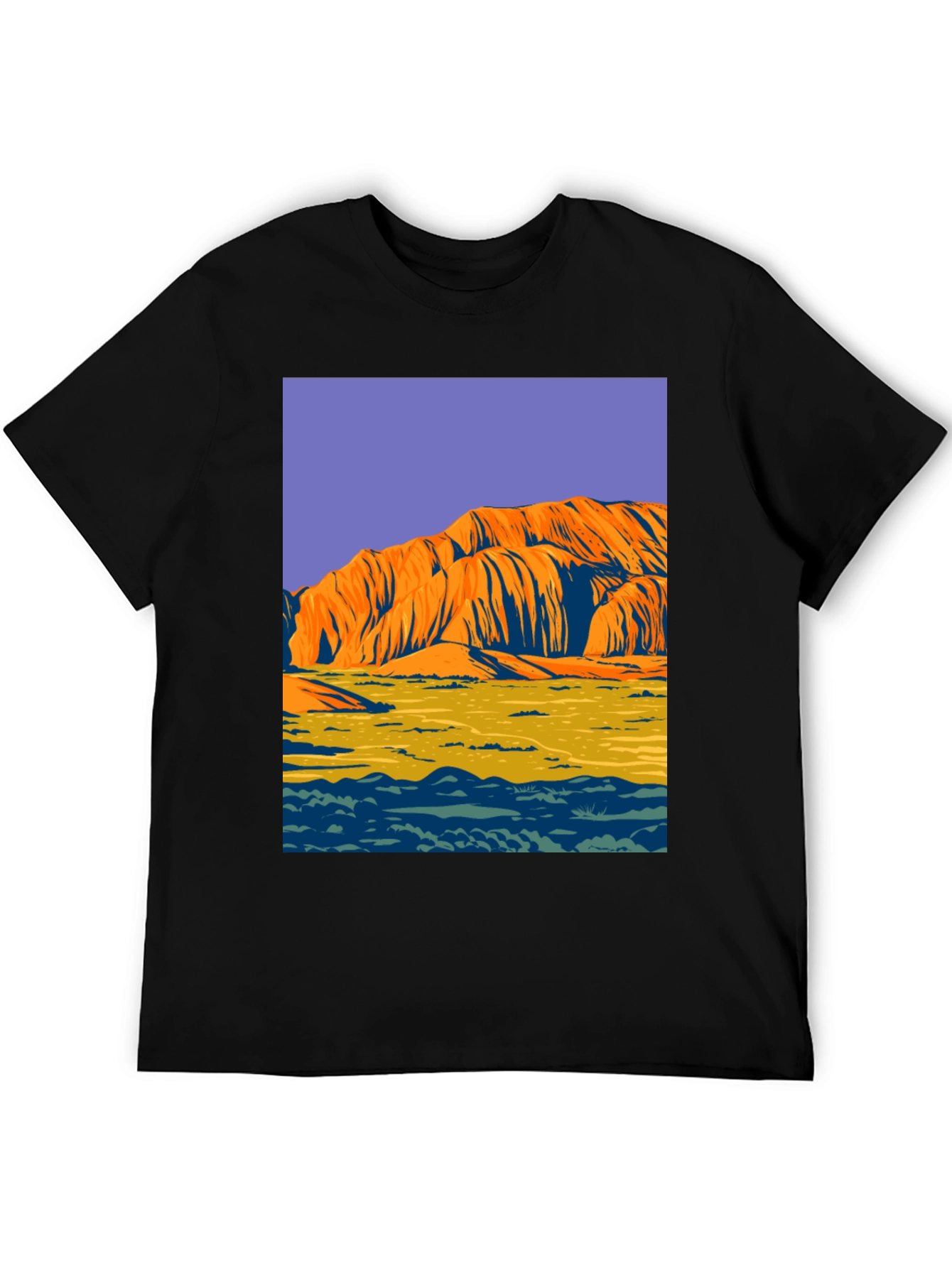 Uluru Graphic Tee - Bold Australian Landscape Design