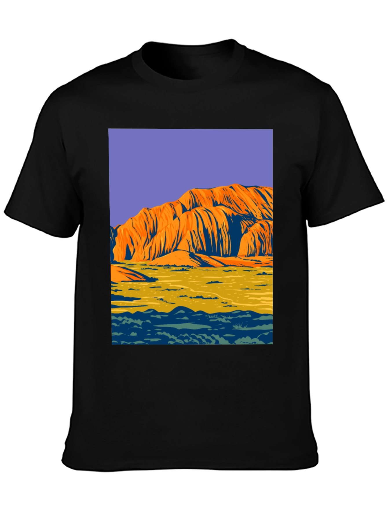 Uluru Graphic Tee - Bold Australian Landscape Design