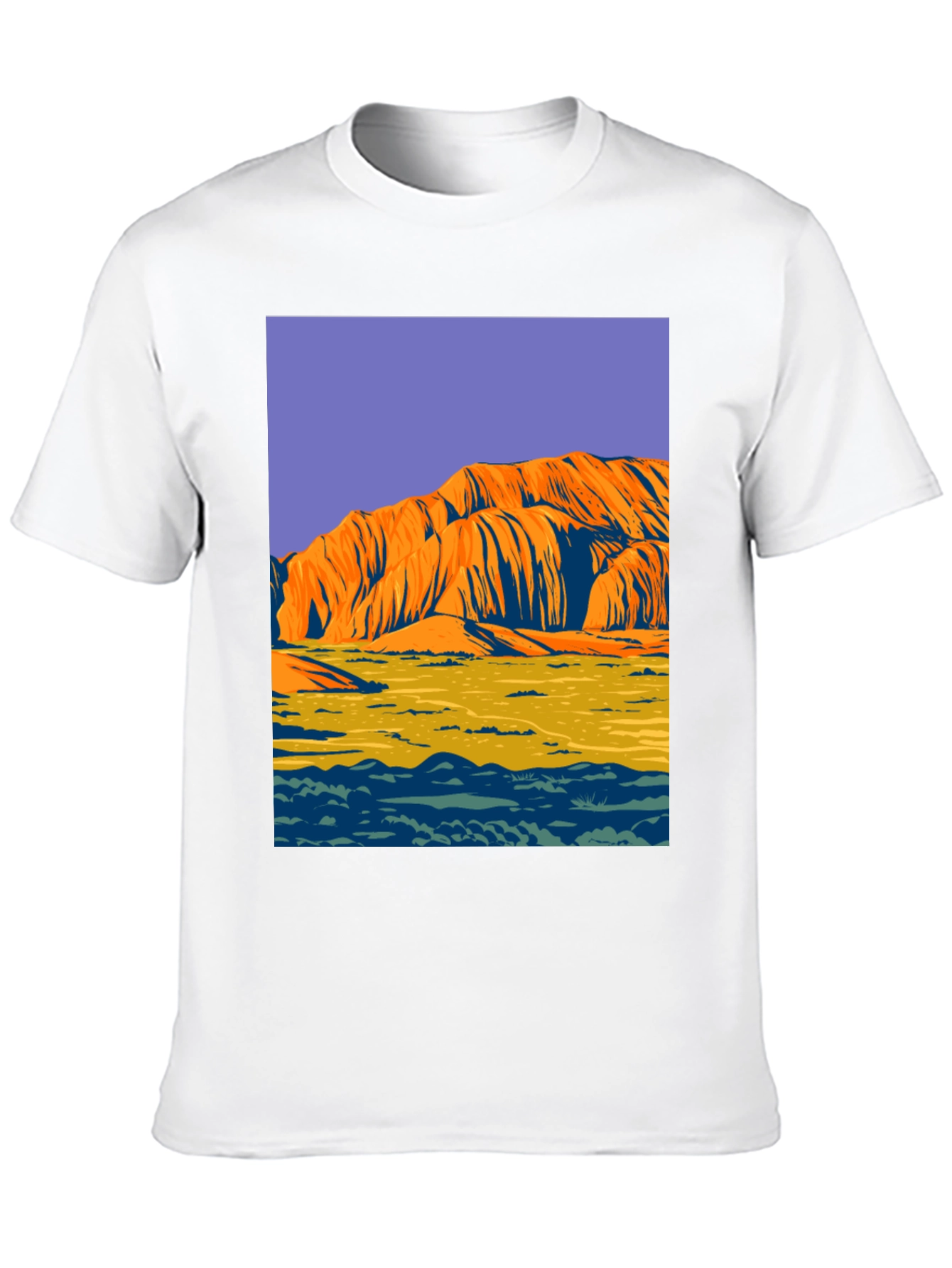 Uluru Graphic Tee - Bold Australian Landscape Design