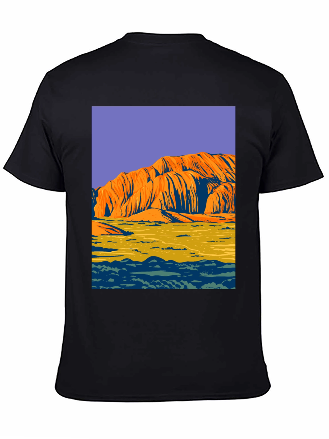 Uluru Graphic Tee - Bold Australian Landscape Design