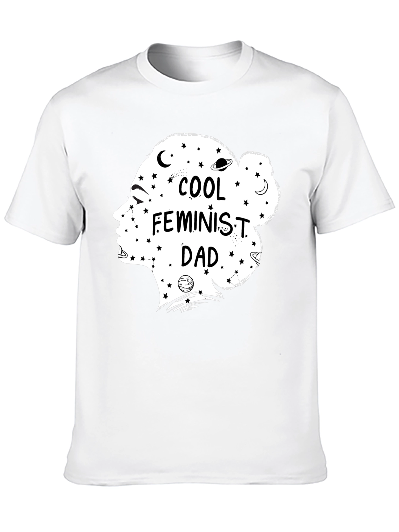 Cool Feminist Dad Graphic Tee - Black Cotton T-Shirt
