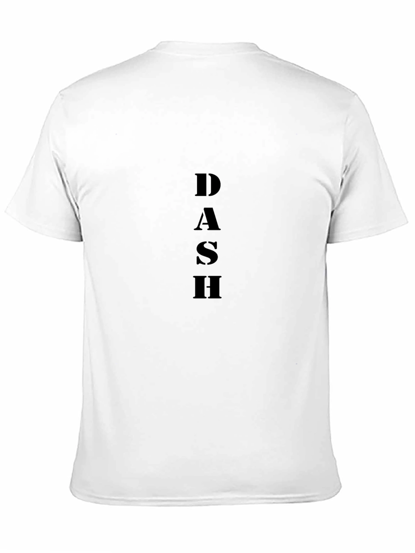 DASH Black Graphic Tee - Modern Mens T-Shirt