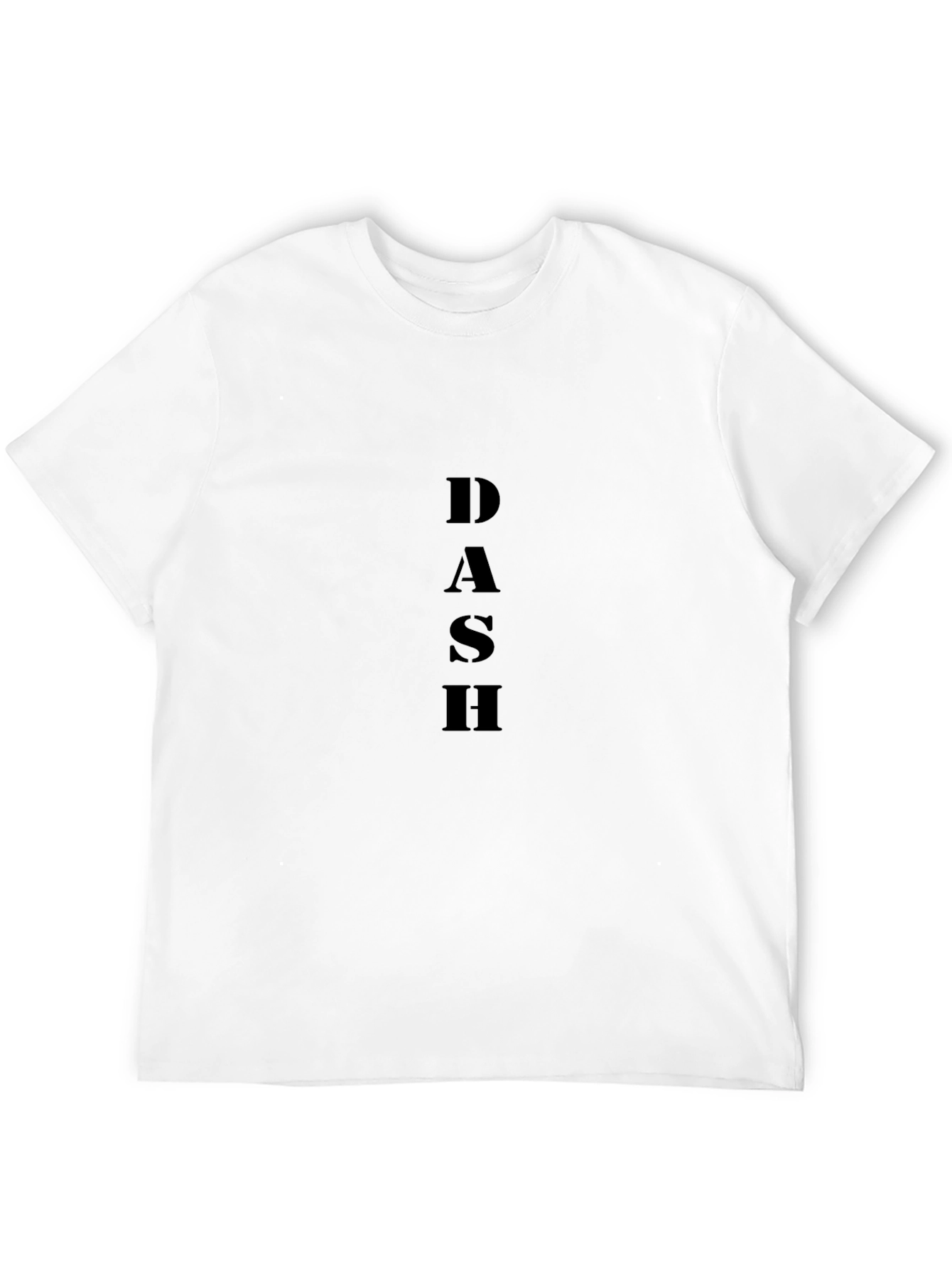 DASH Black Graphic Tee - Modern Mens T-Shirt