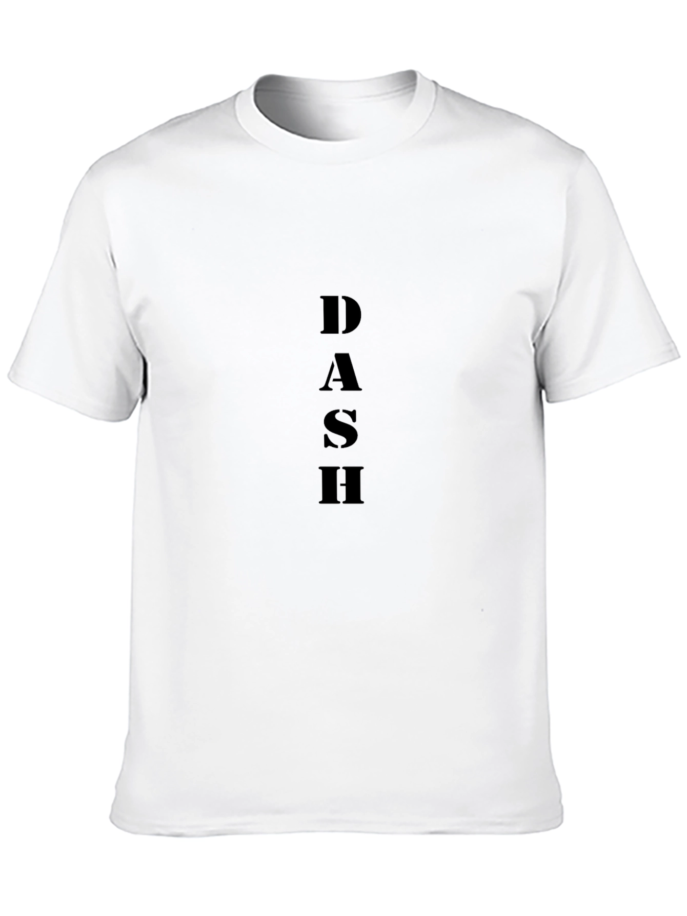 DASH Black Graphic Tee - Modern Mens T-Shirt