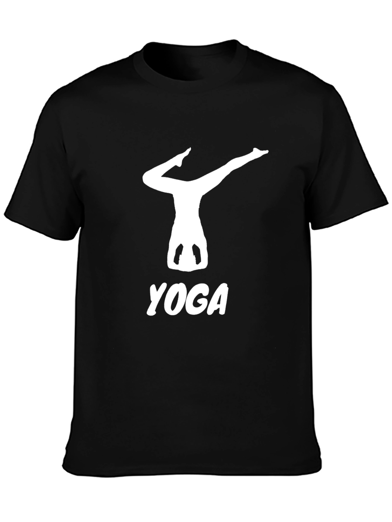 Yoga Pose Black T-Shirt