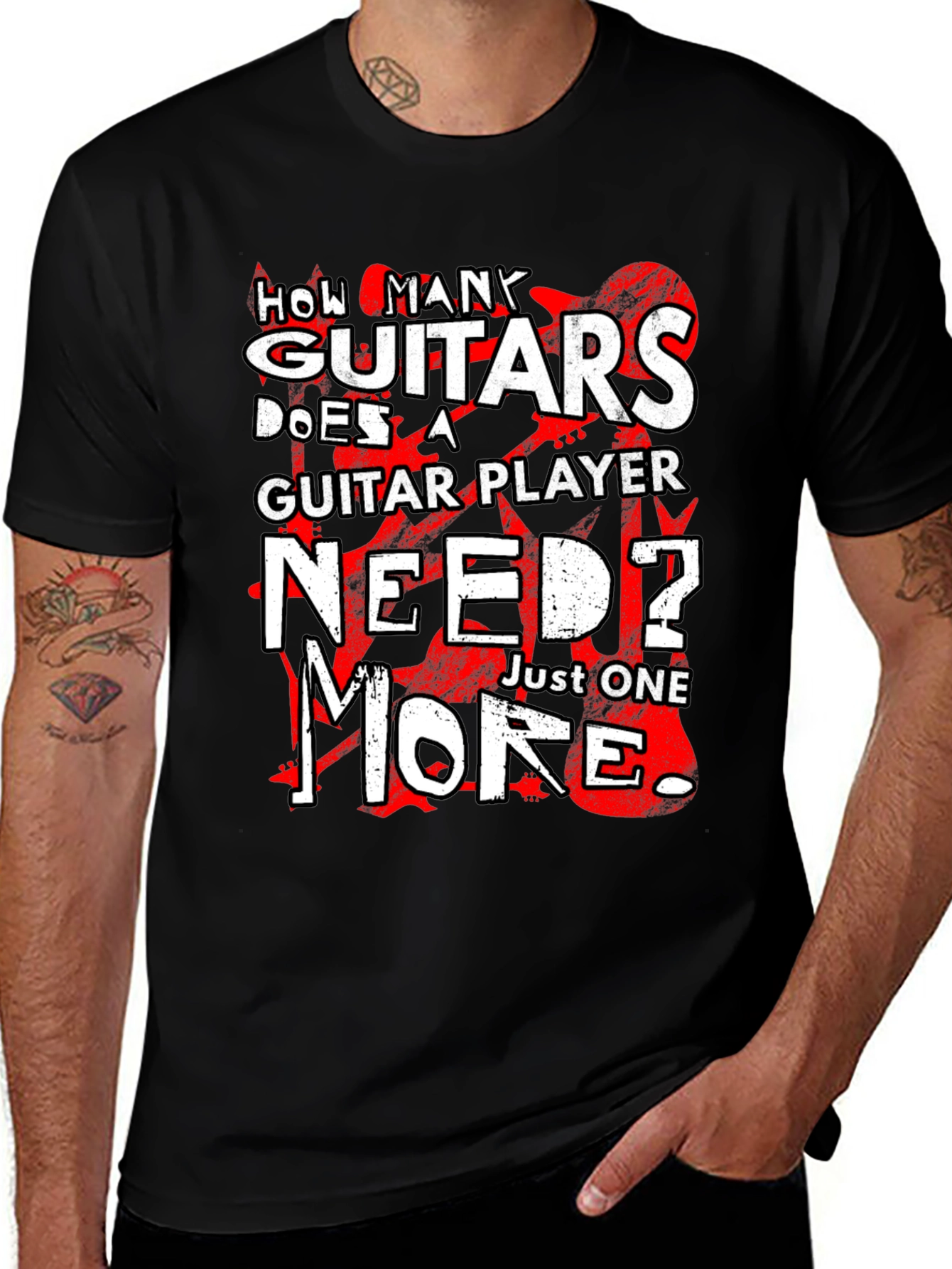 How Many Guitars Does a Guitar Player Need T-Shirt