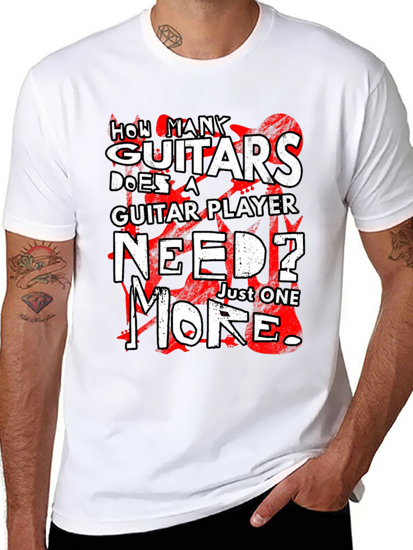 How Many Guitars Does a Guitar Player Need T-Shirt