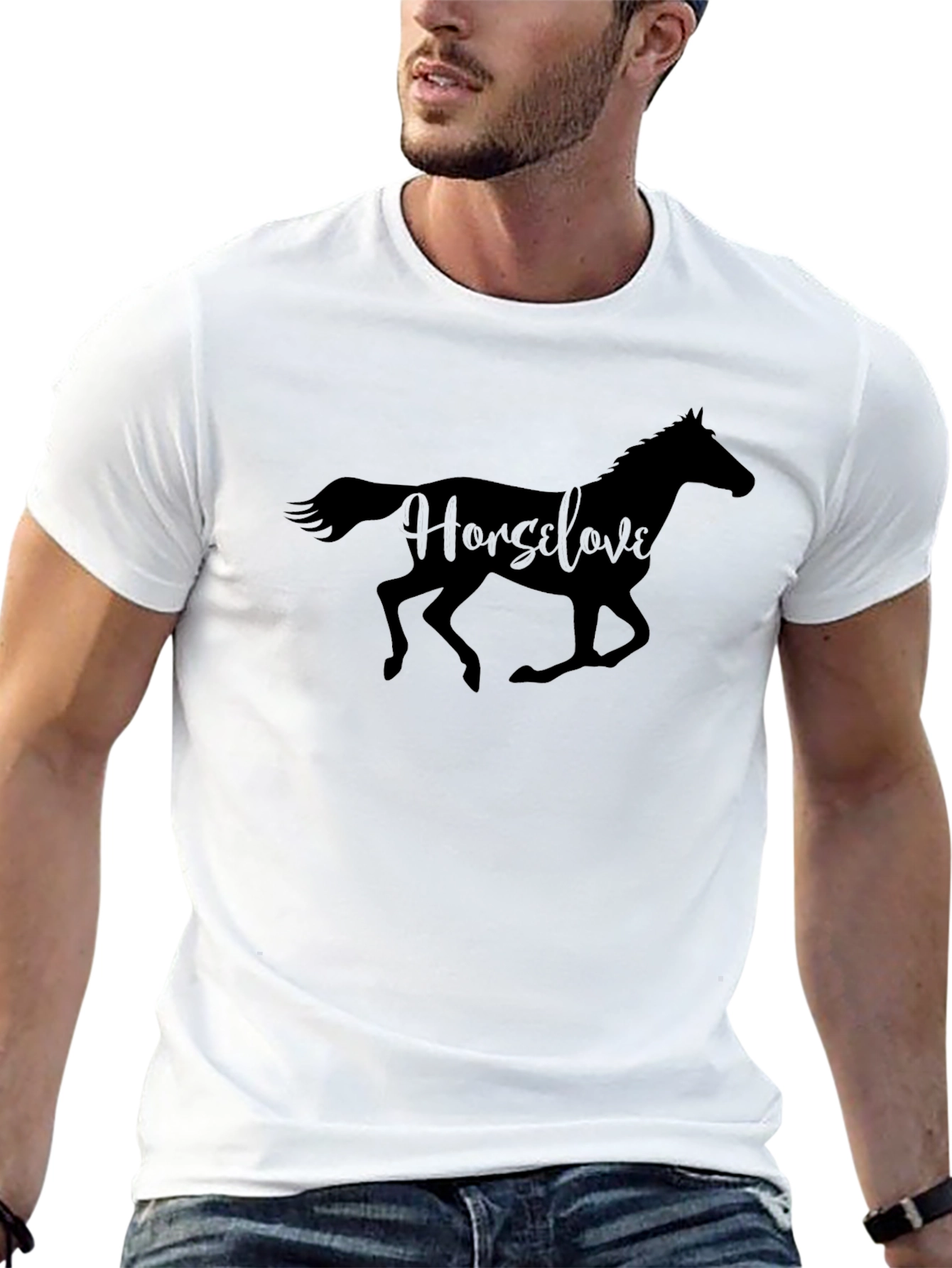 Horse Love Black T-Shirt