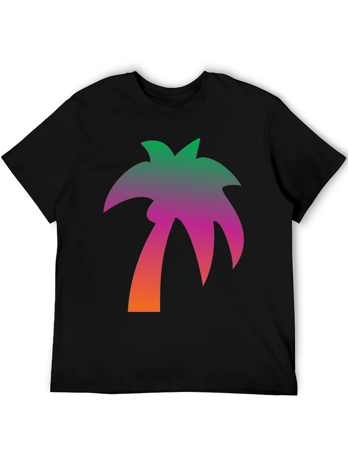 Gradient Palm Tree Graphic T-Shirt
