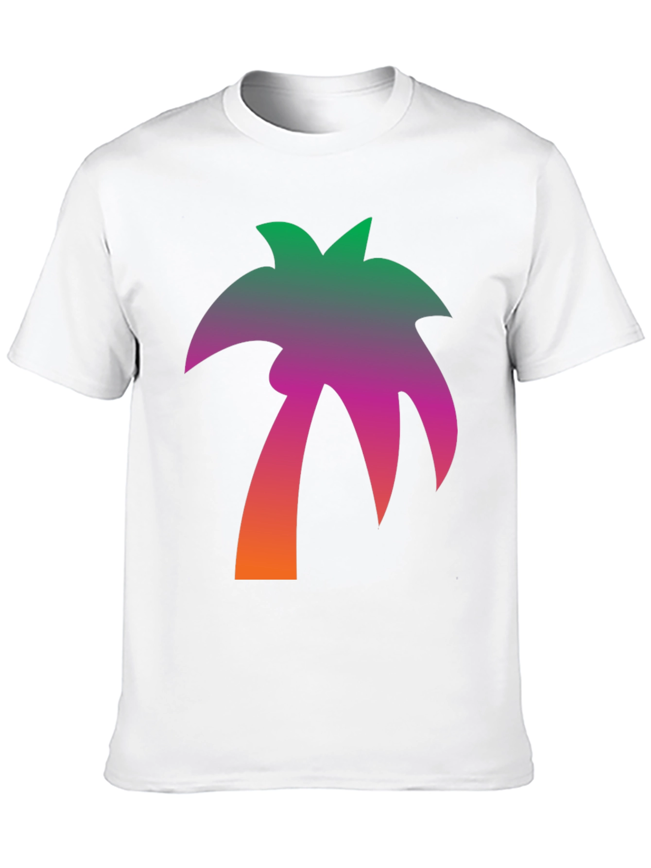 Gradient Palm Tree Graphic T-Shirt