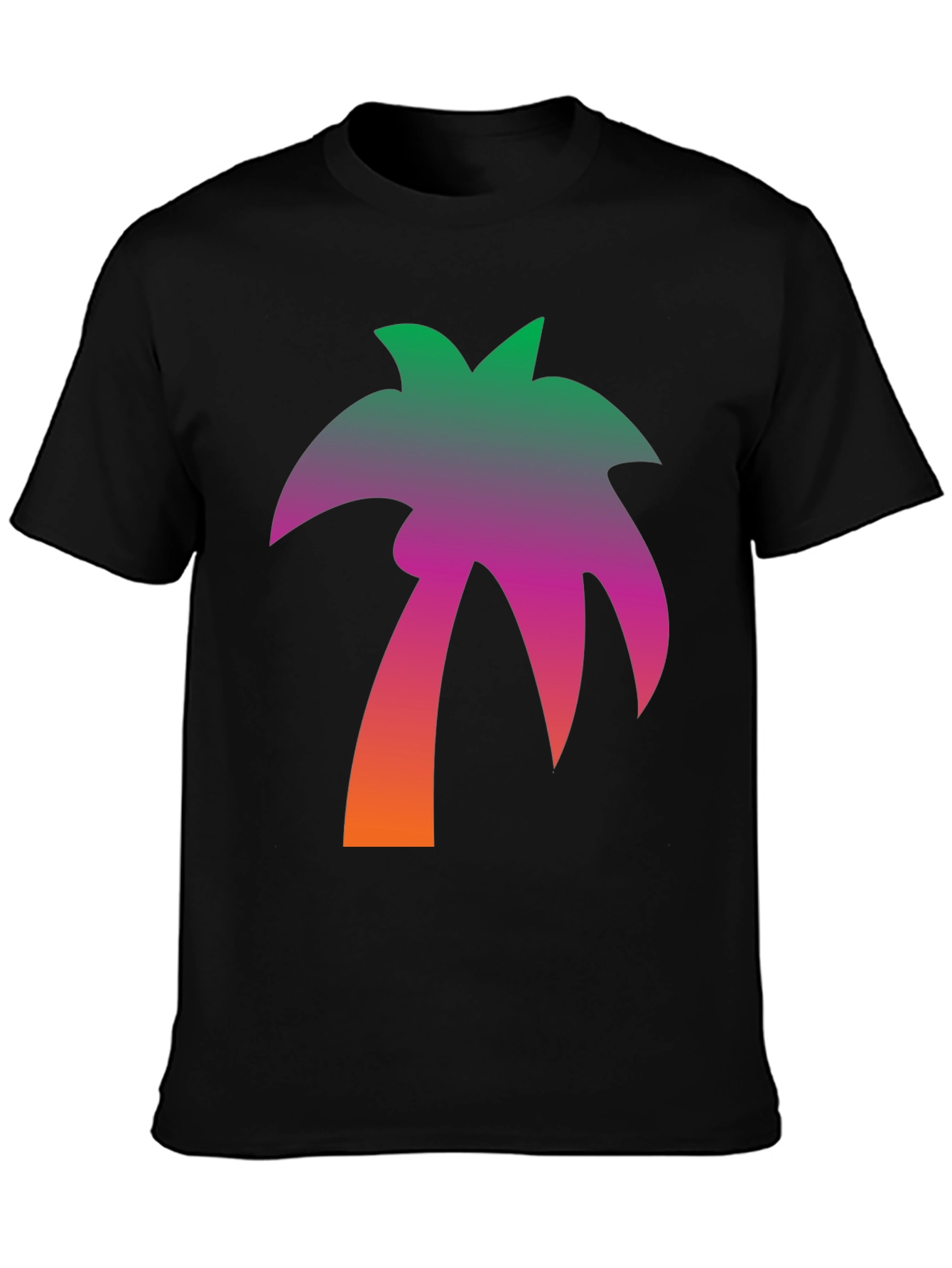 Gradient Palm Tree Graphic T-Shirt