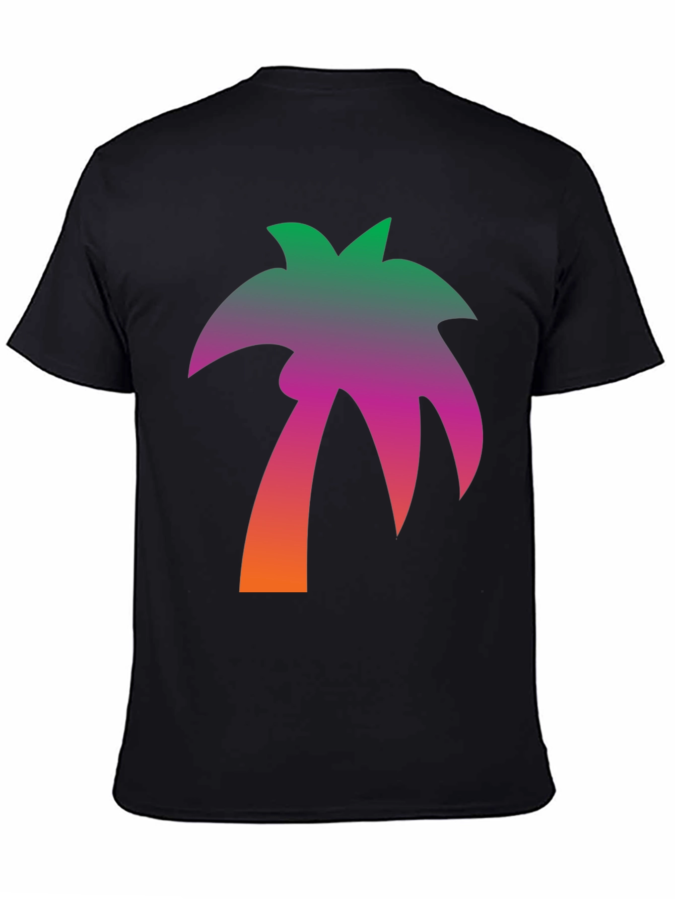 Gradient Palm Tree Graphic T-Shirt