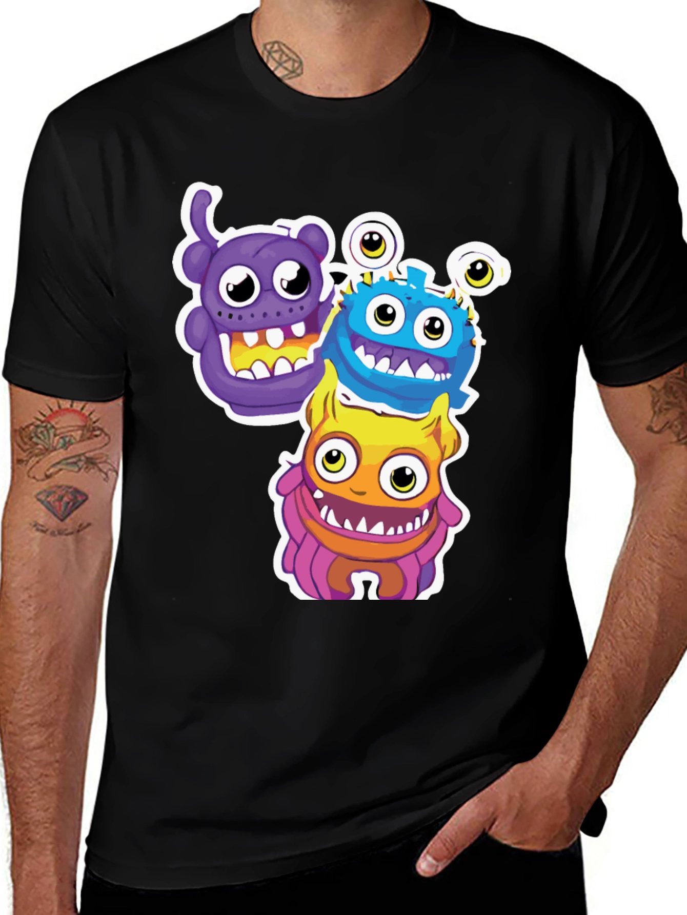 Monster Stack Graphic Tee