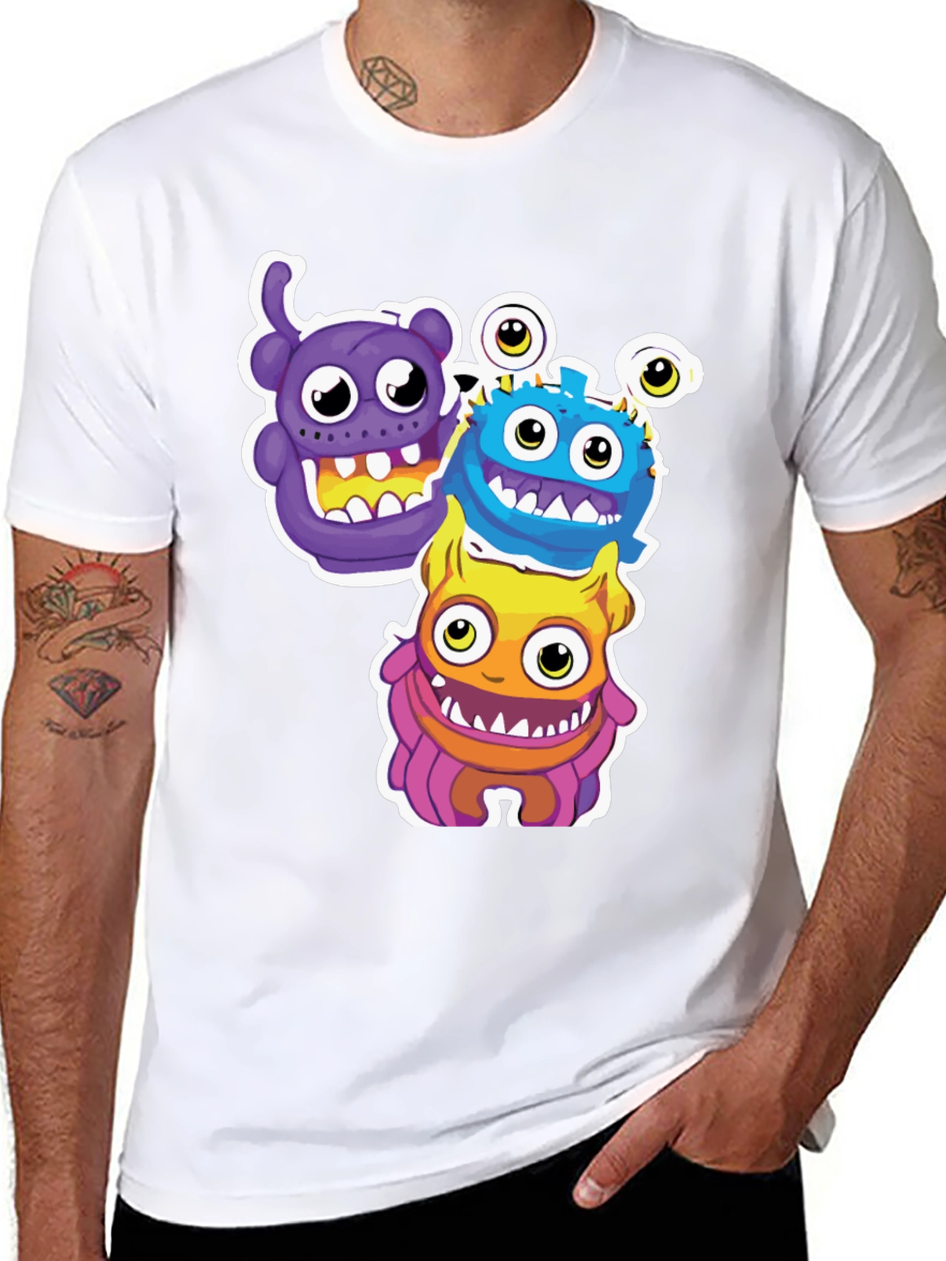 Monster Stack Graphic Tee
