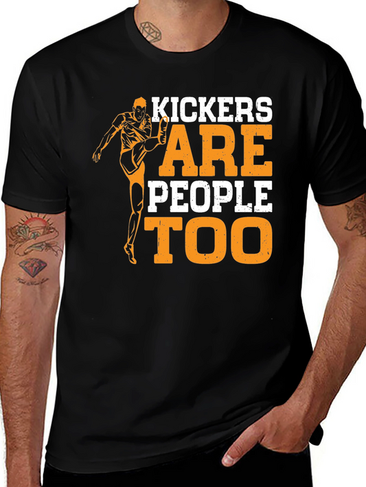 Kickers Are People Too Graphic Tee - Unisex Black T-Shirt