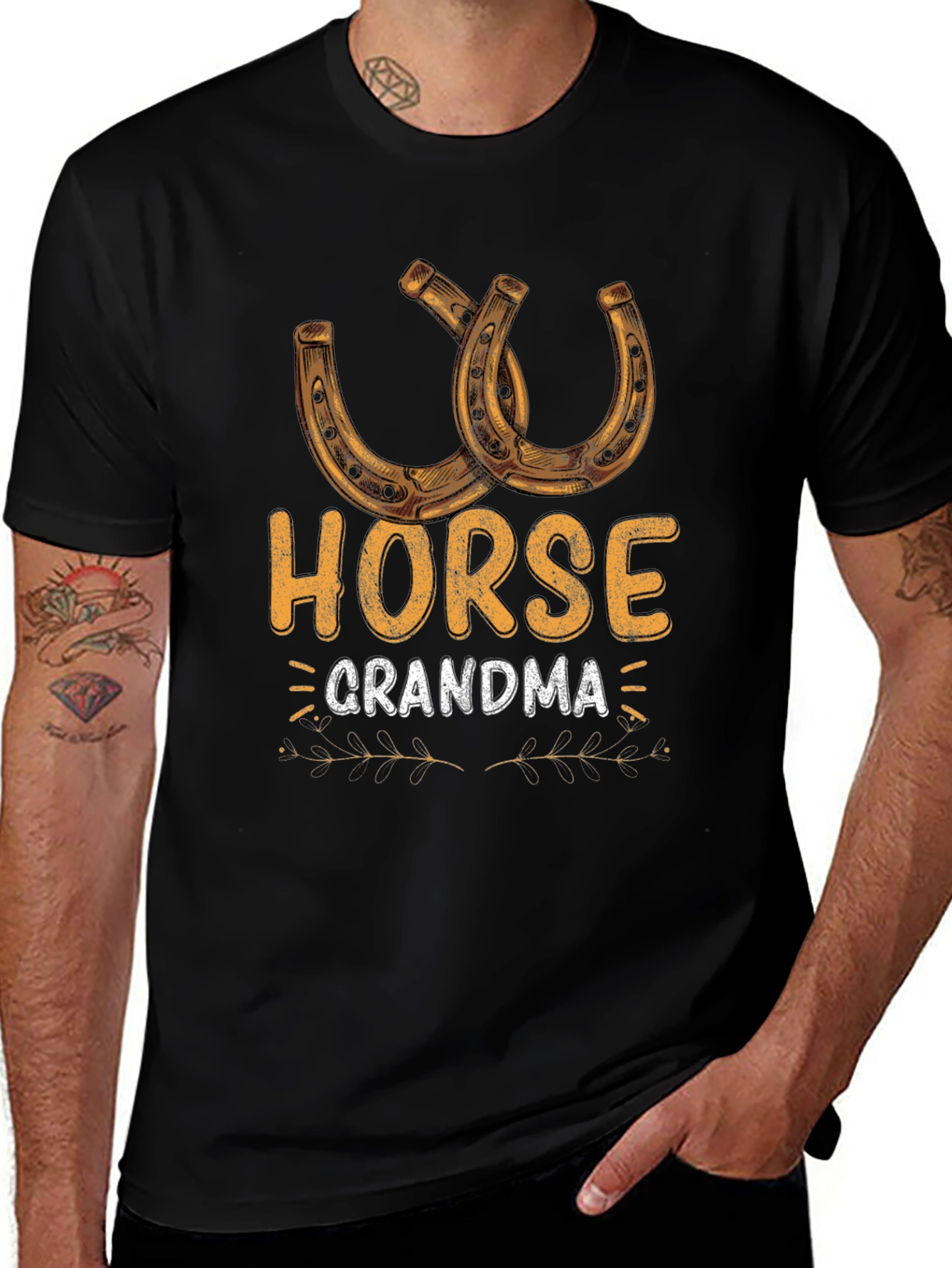 Horse Grandma T-Shirt - Equestrian Lover Gift