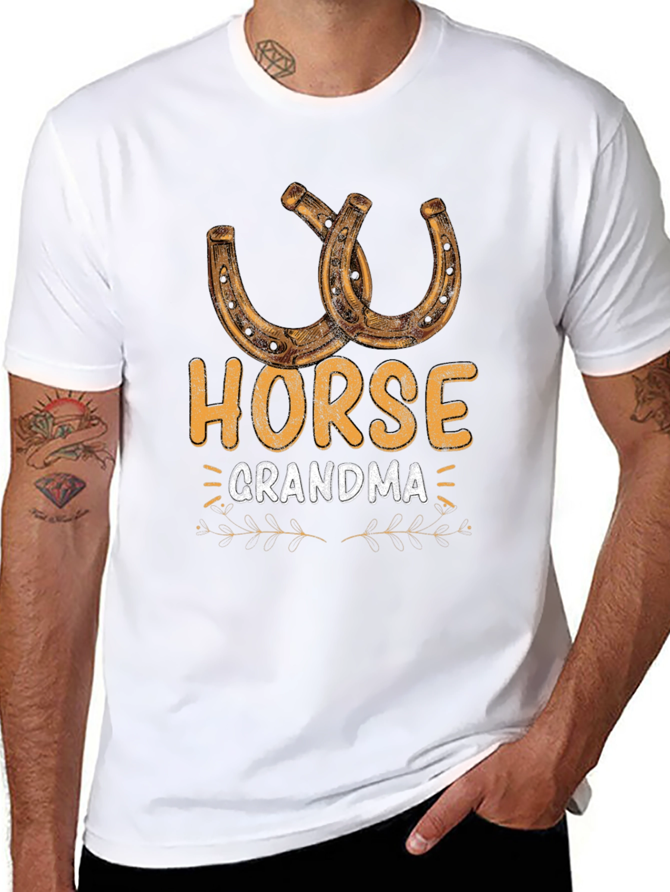 Horse Grandma T-Shirt - Equestrian Lover Gift