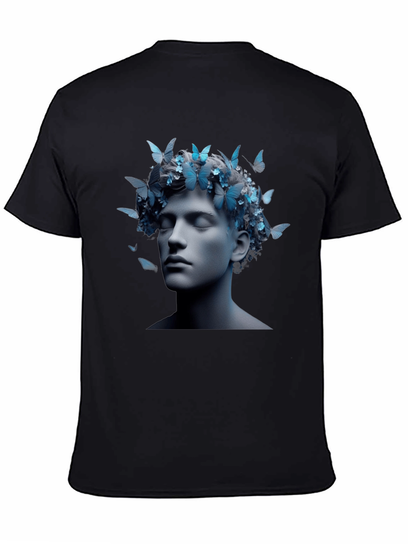 Butterfly Crown Graphic Tee - Unisex Black T-Shirt