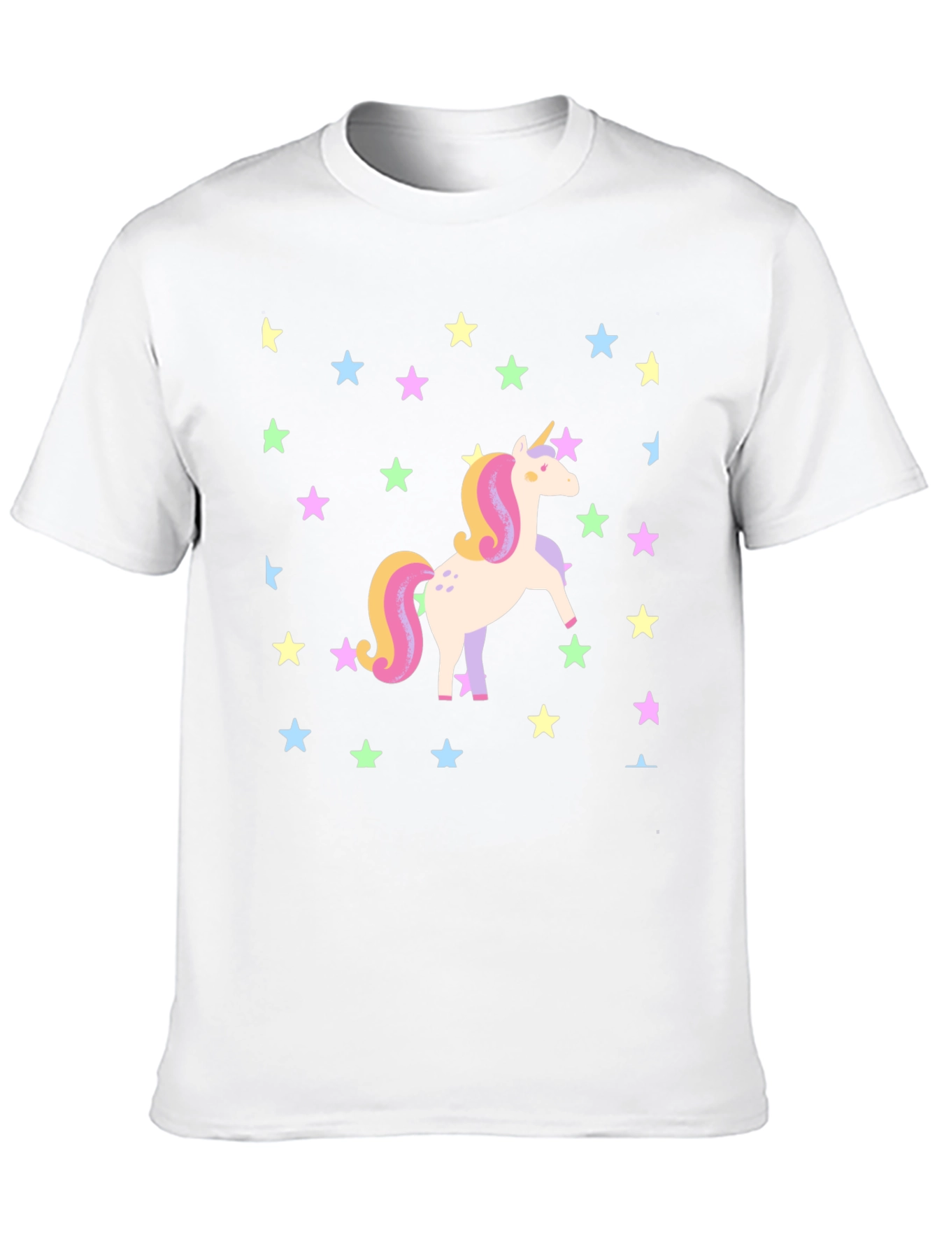 Unicorn Star Graphic Tee - Black