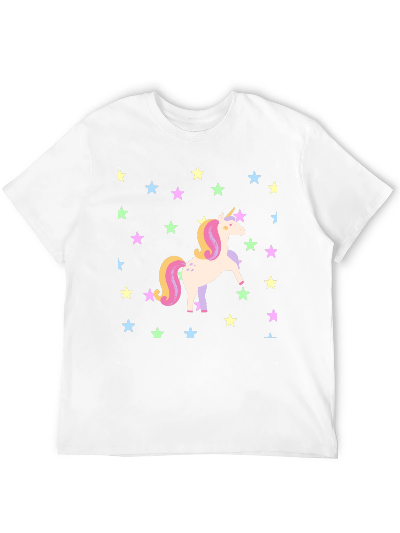 Unicorn Star Graphic Tee - Black