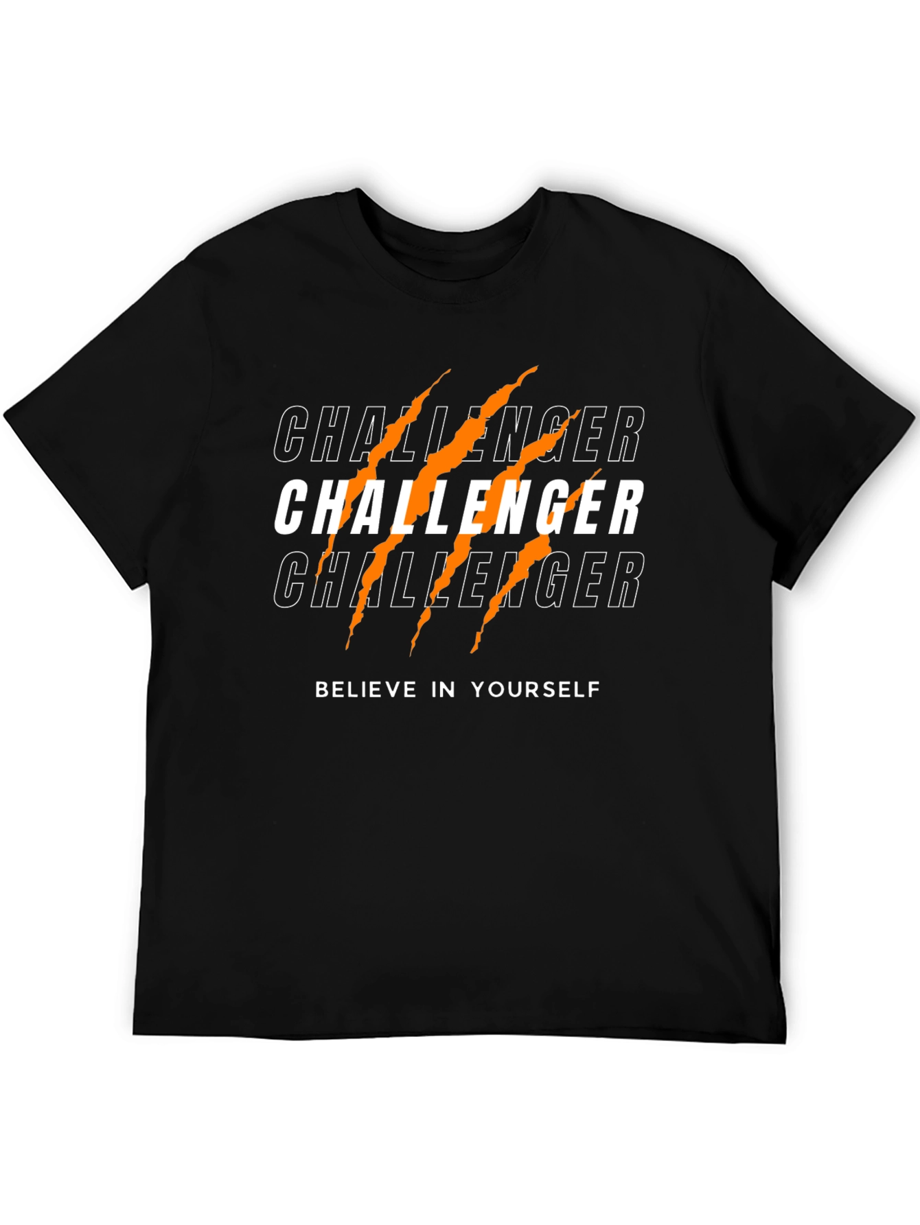 Challenger Graphic Print Black T-Shirt