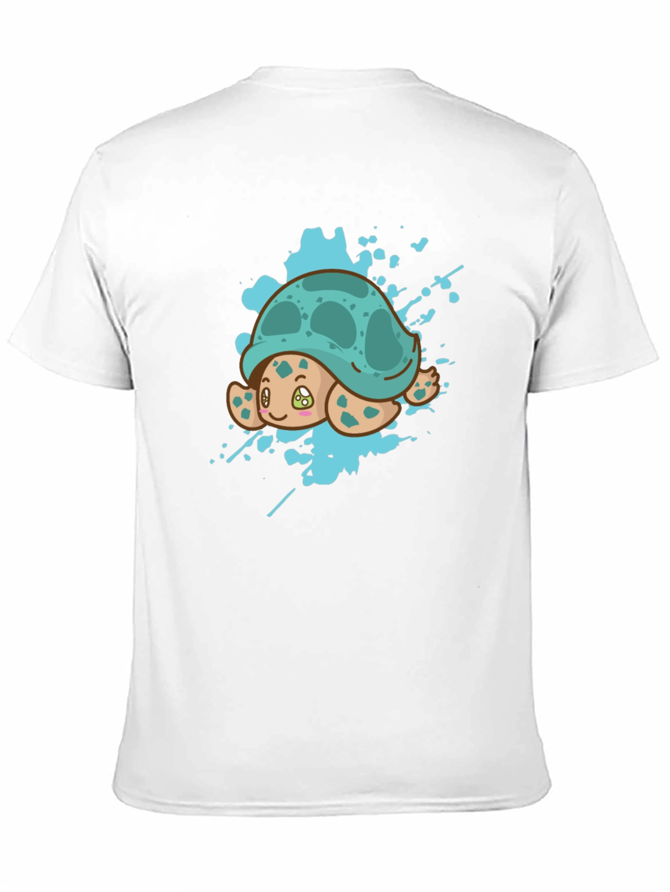 Cute Turtle Splash Graphic Tee