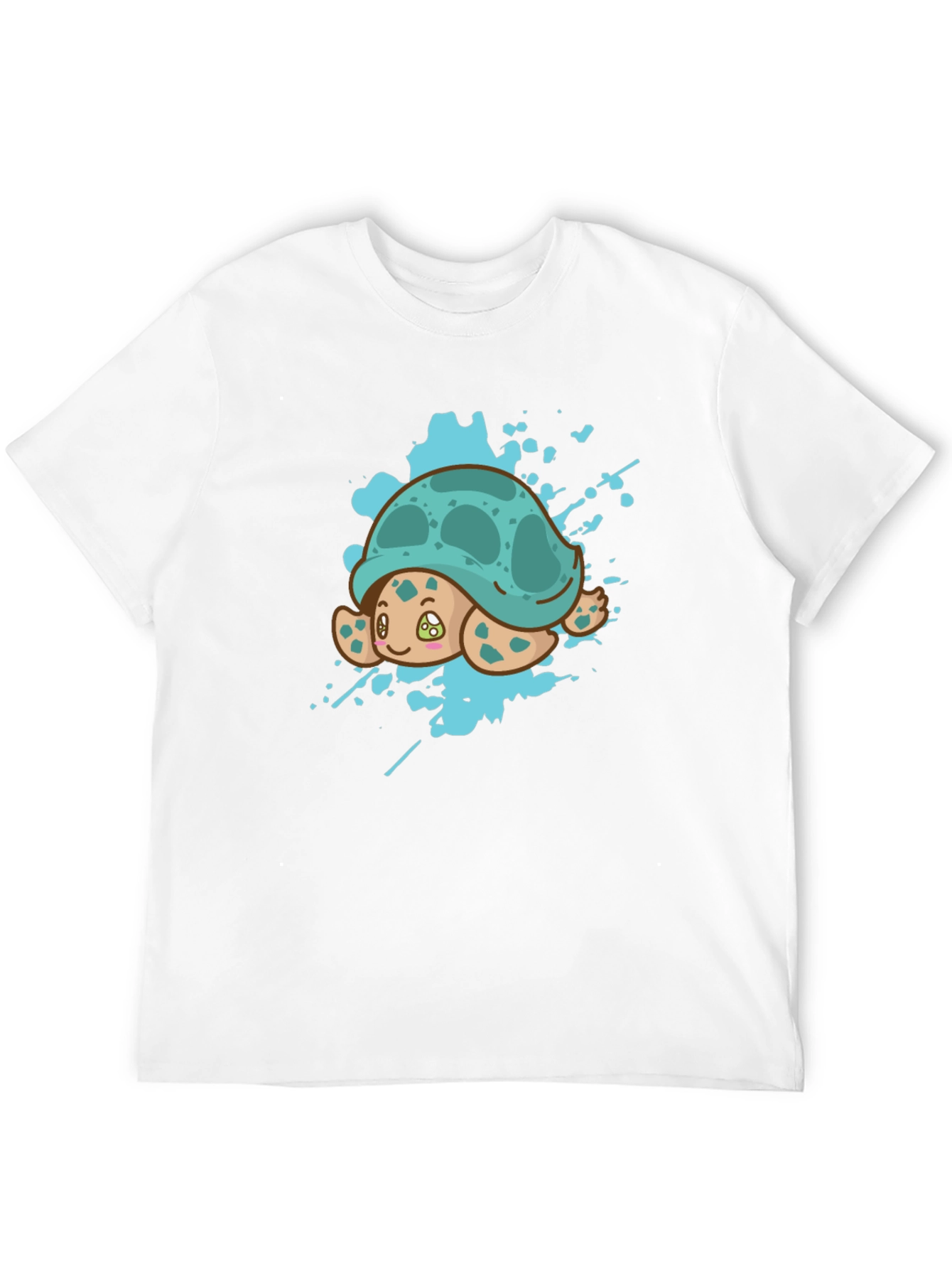 Cute Turtle Splash Graphic Tee