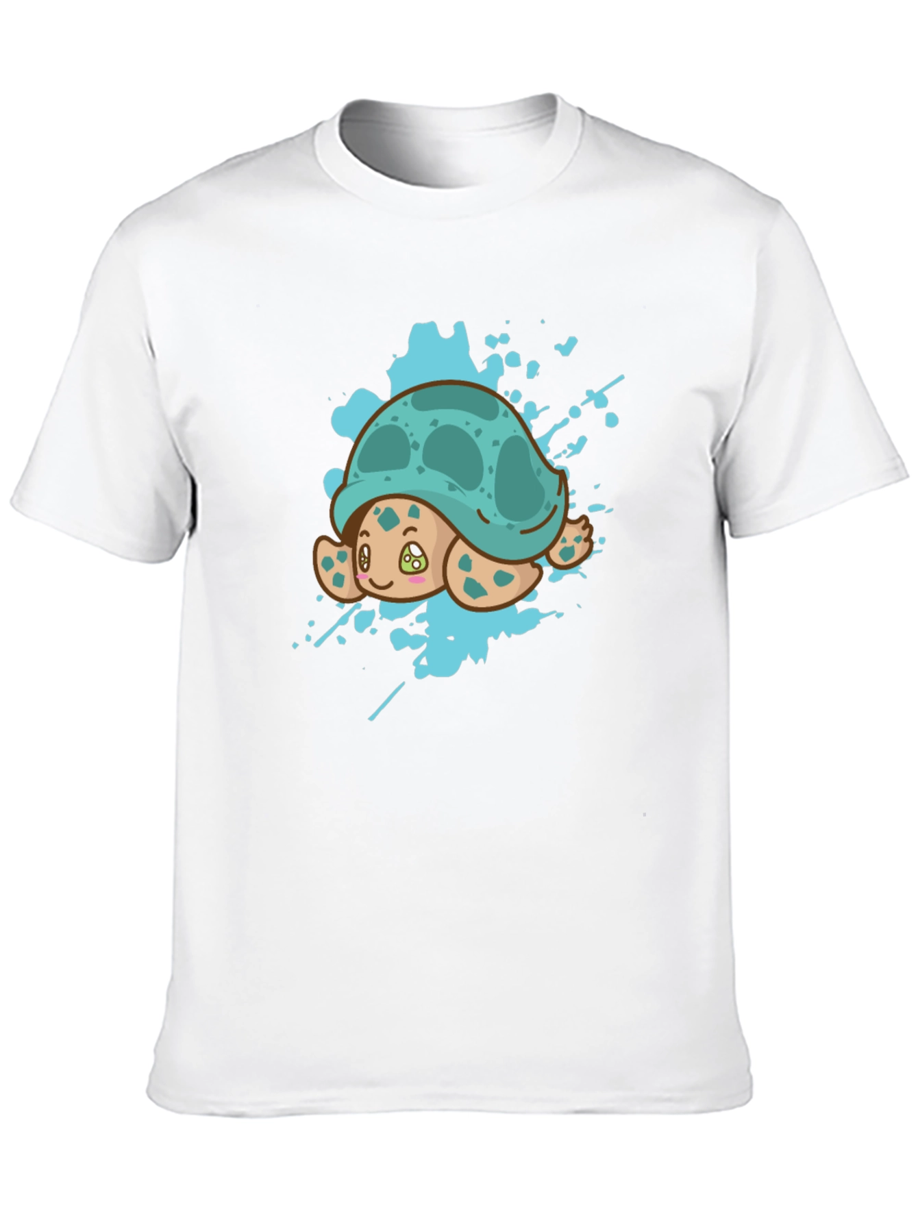 Cute Turtle Splash Graphic Tee