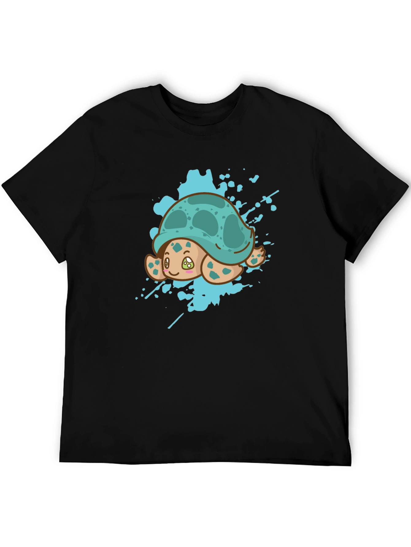Cute Turtle Splash Graphic Tee