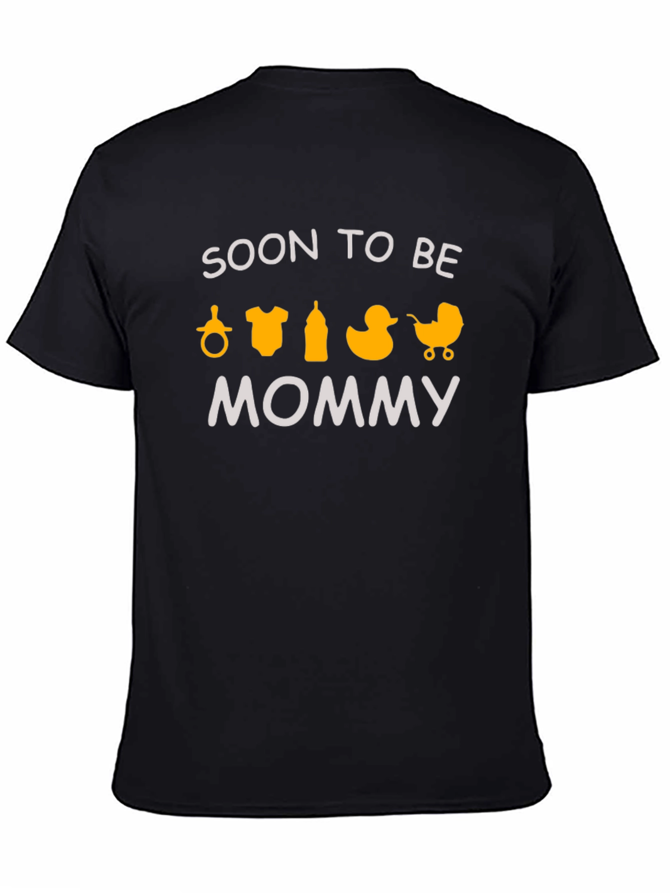 Soon To Be Mommy Graphic Tee - Black