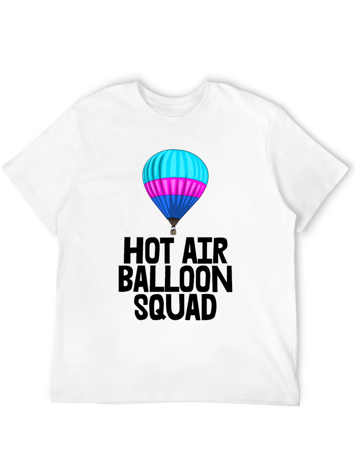 Hot Air Balloon Squad T-Shirt - Unisex Black Tee
