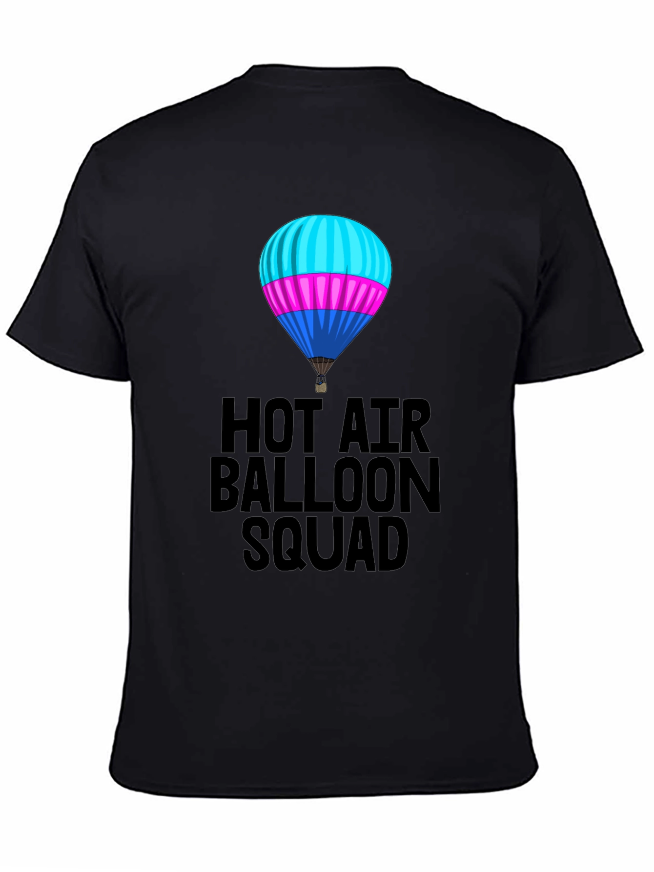 Hot Air Balloon Squad T-Shirt - Unisex Black Tee