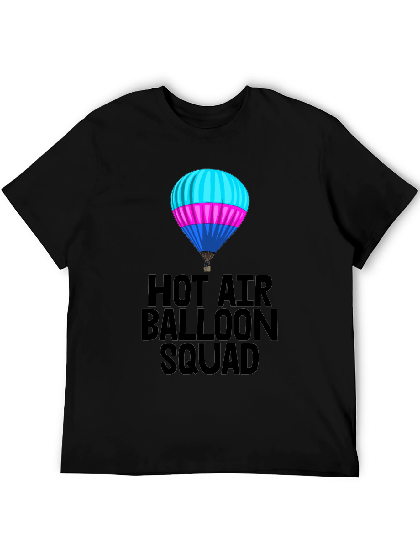 Hot Air Balloon Squad T-Shirt - Unisex Black Tee