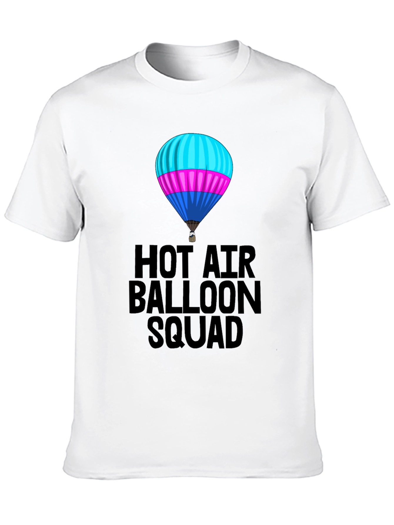 Hot Air Balloon Squad T-Shirt - Unisex Black Tee