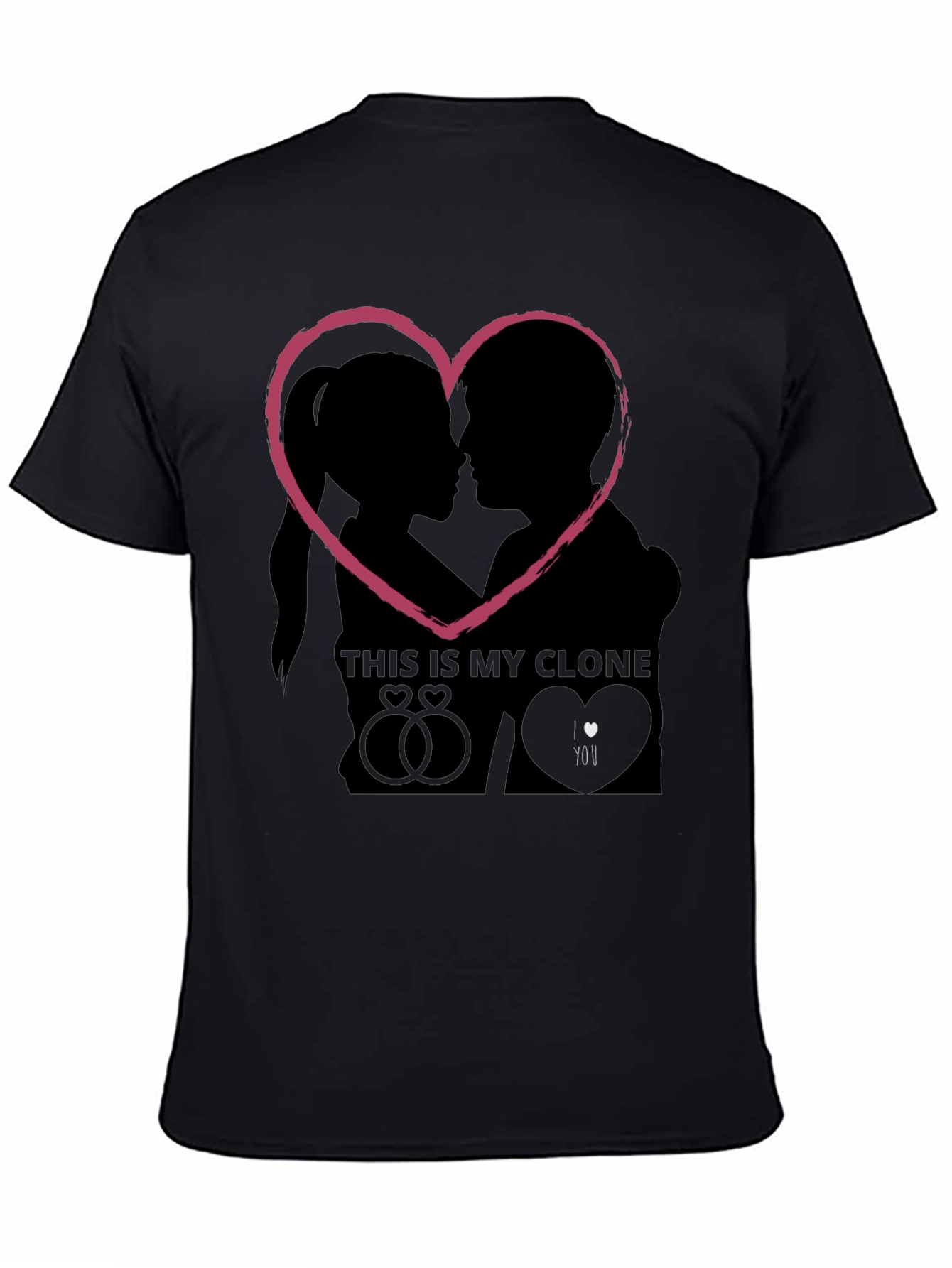 Couples Love Heart T-Shirt - Romantic Valentines Gift