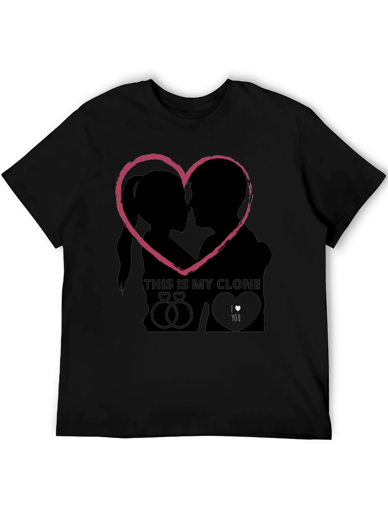Couples Love Heart T-Shirt - Romantic Valentines Gift