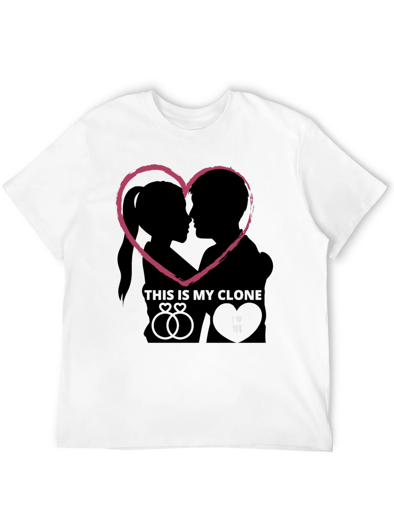 Couples Love Heart T-Shirt - Romantic Valentines Gift