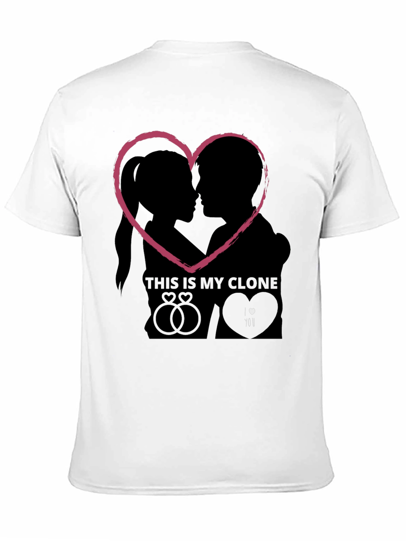 Couples Love Heart T-Shirt - Romantic Valentines Gift