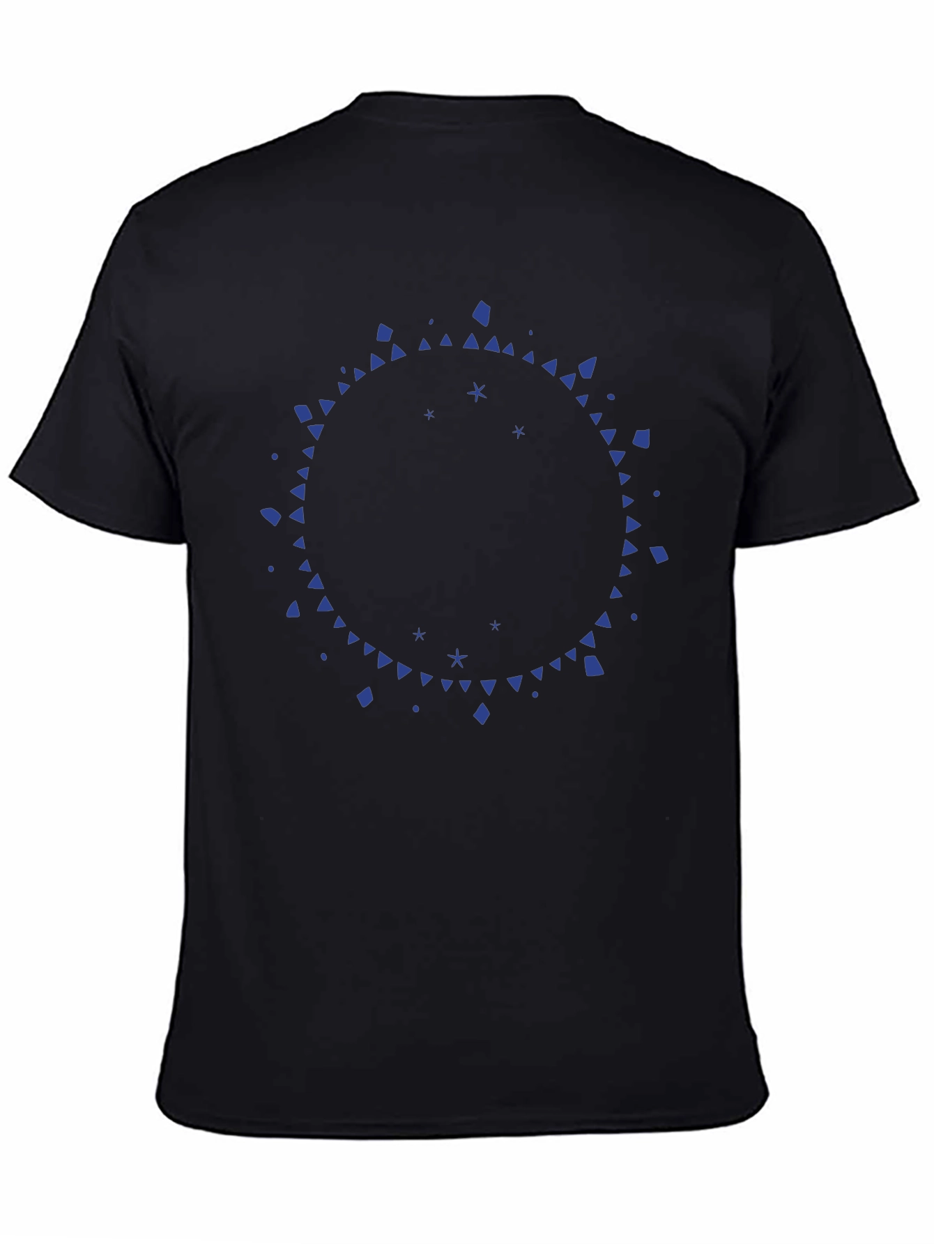 Abstract Circle Graphic Tee - Mens Black T-Shirt
