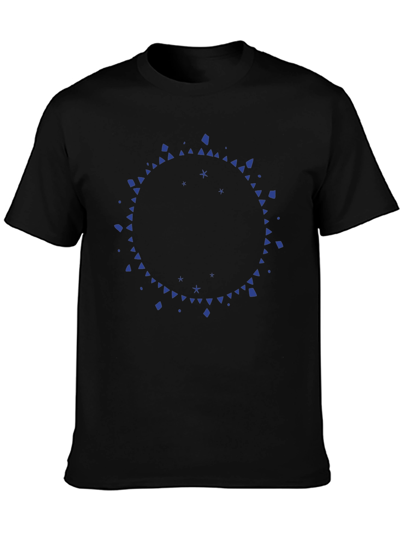 Abstract Circle Graphic Tee - Mens Black T-Shirt