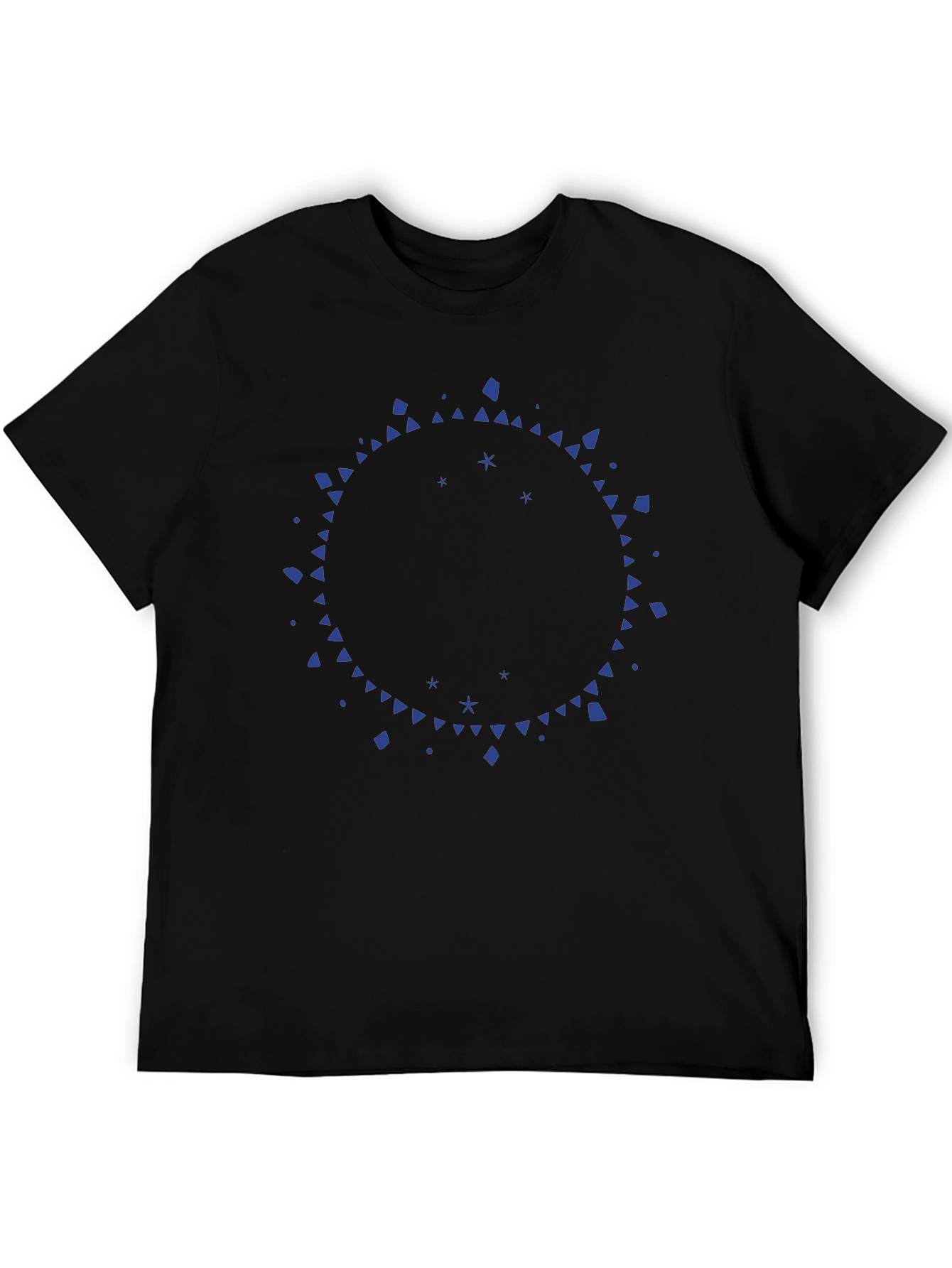 Abstract Circle Graphic Tee - Mens Black T-Shirt