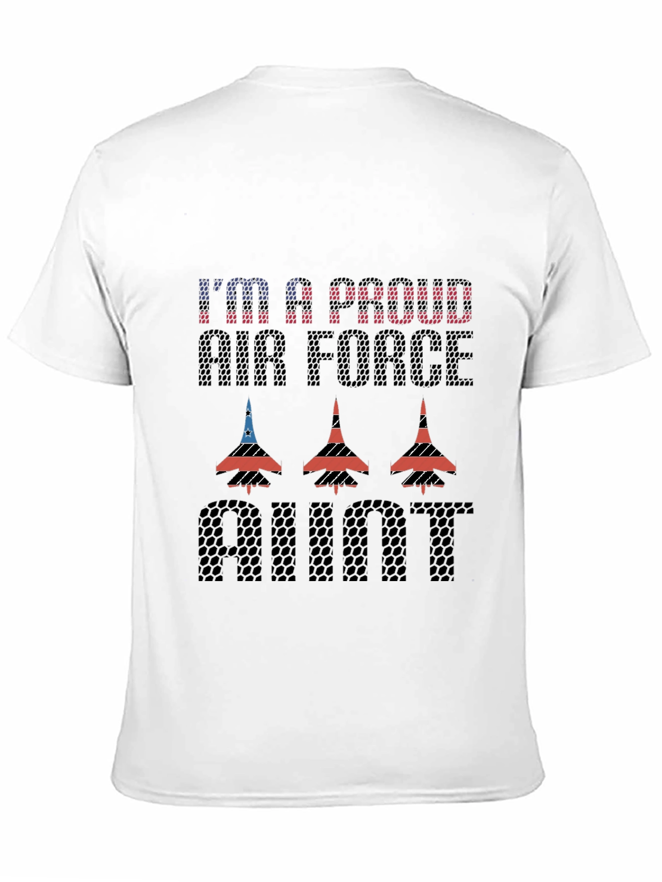 Proud Air Force Aunt Graphic T-Shirt