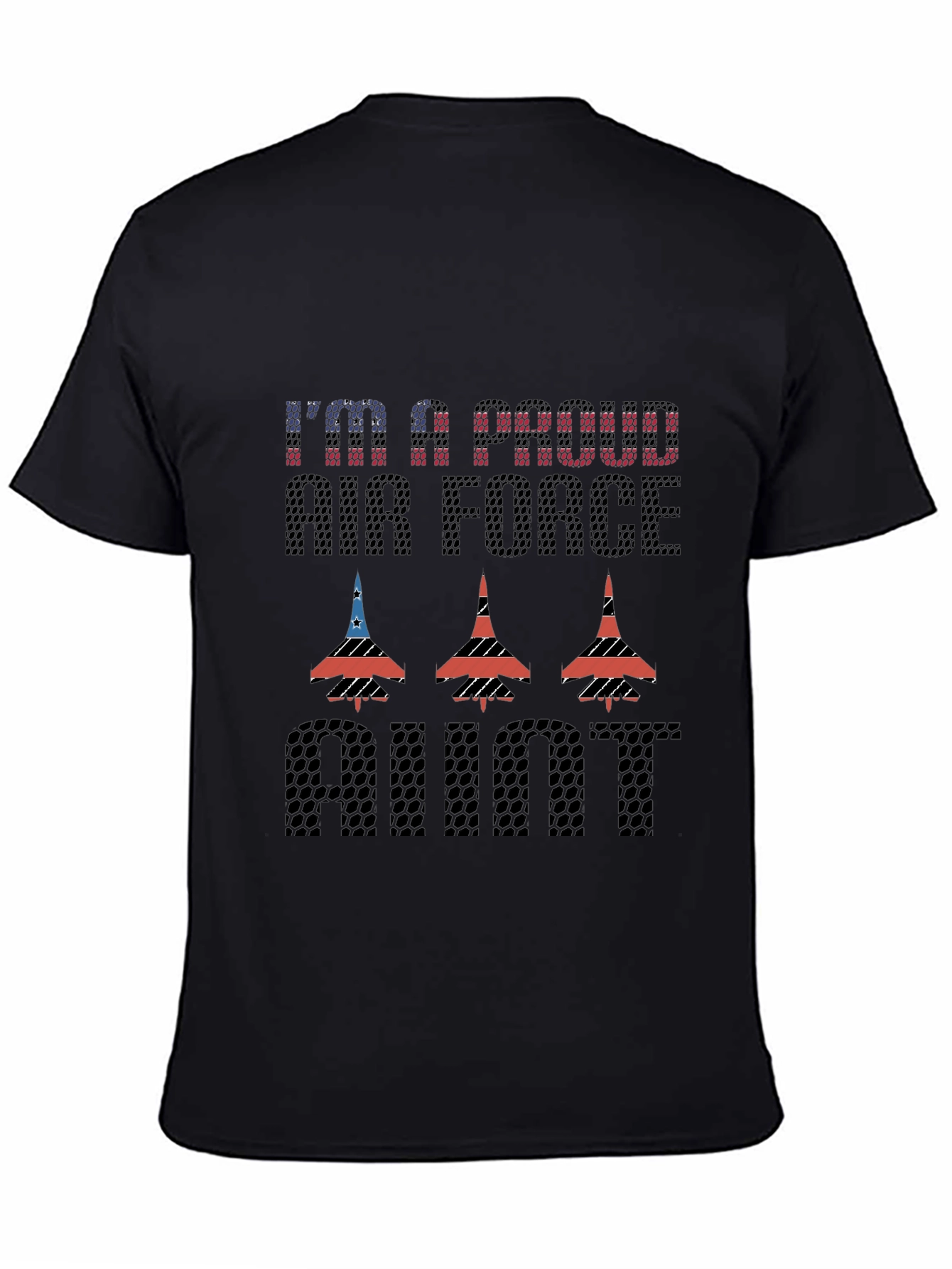 Proud Air Force Aunt Graphic T-Shirt