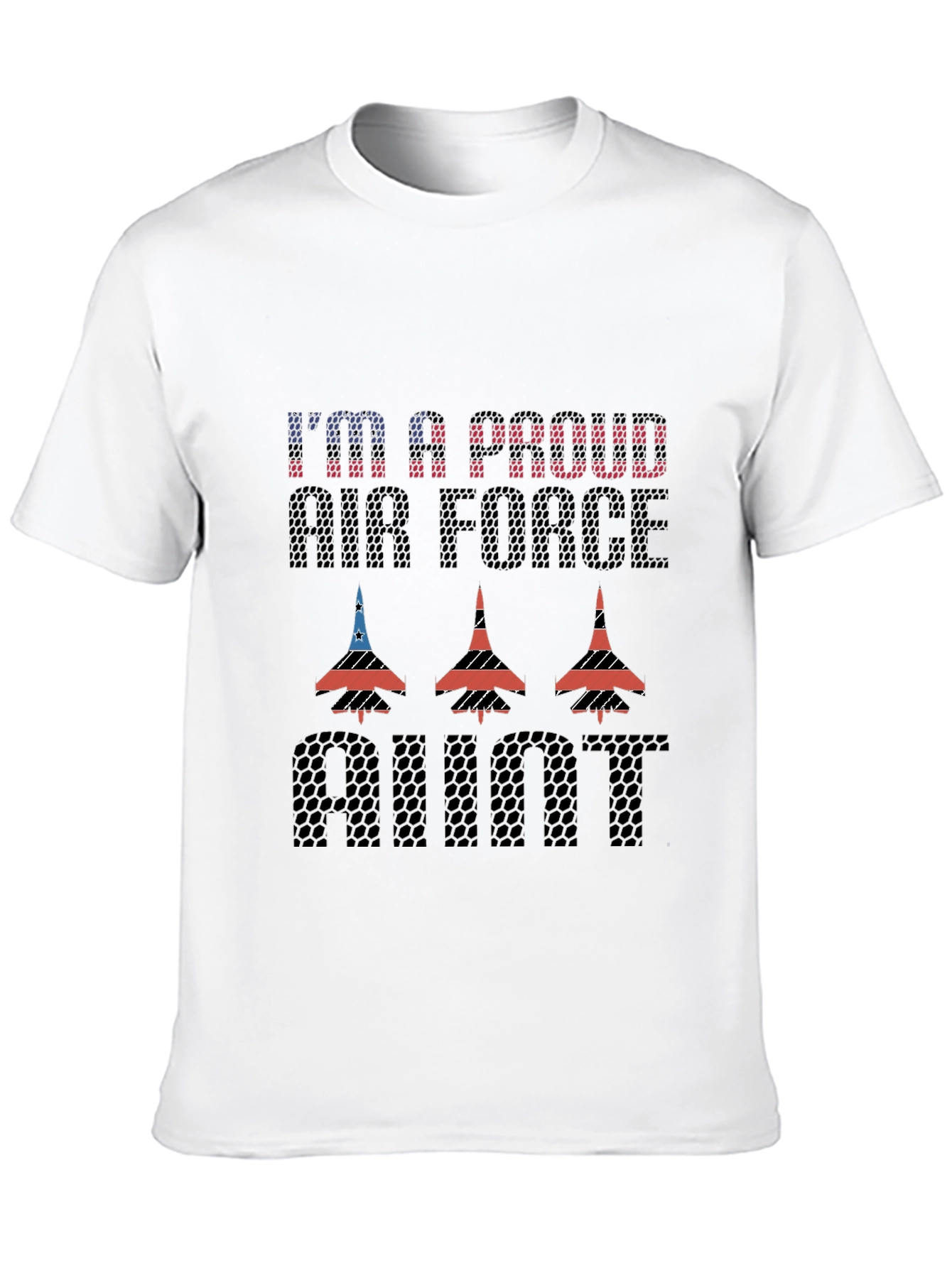 Proud Air Force Aunt Graphic T-Shirt