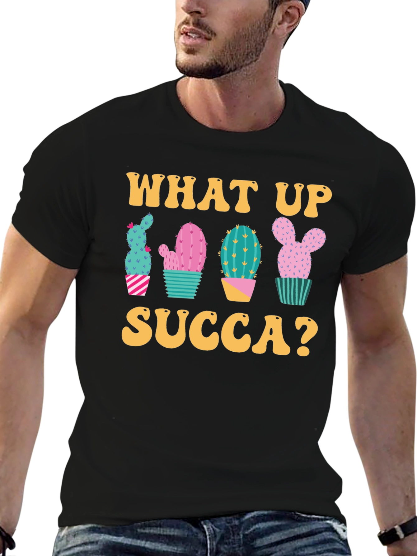 What Up Succa? Cactus Graphic Tee