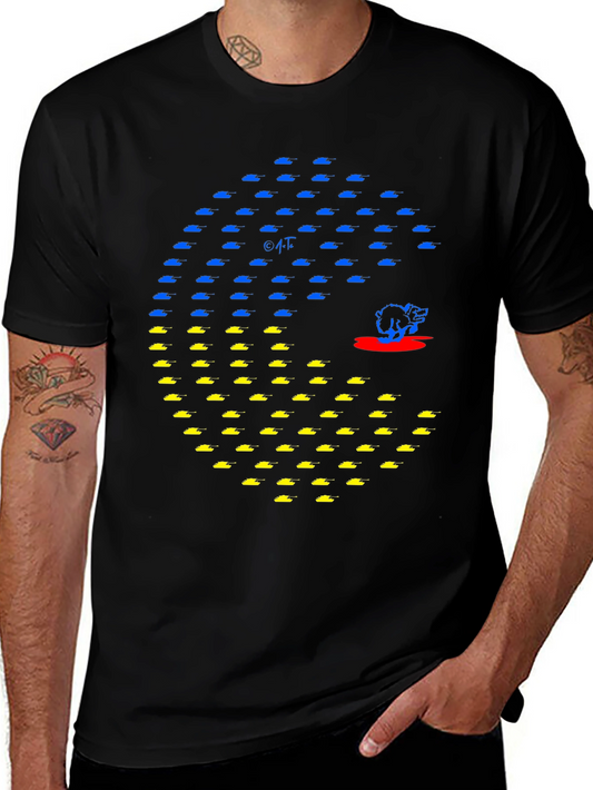 Ukraine Tank Pac-Man Graphic Tee